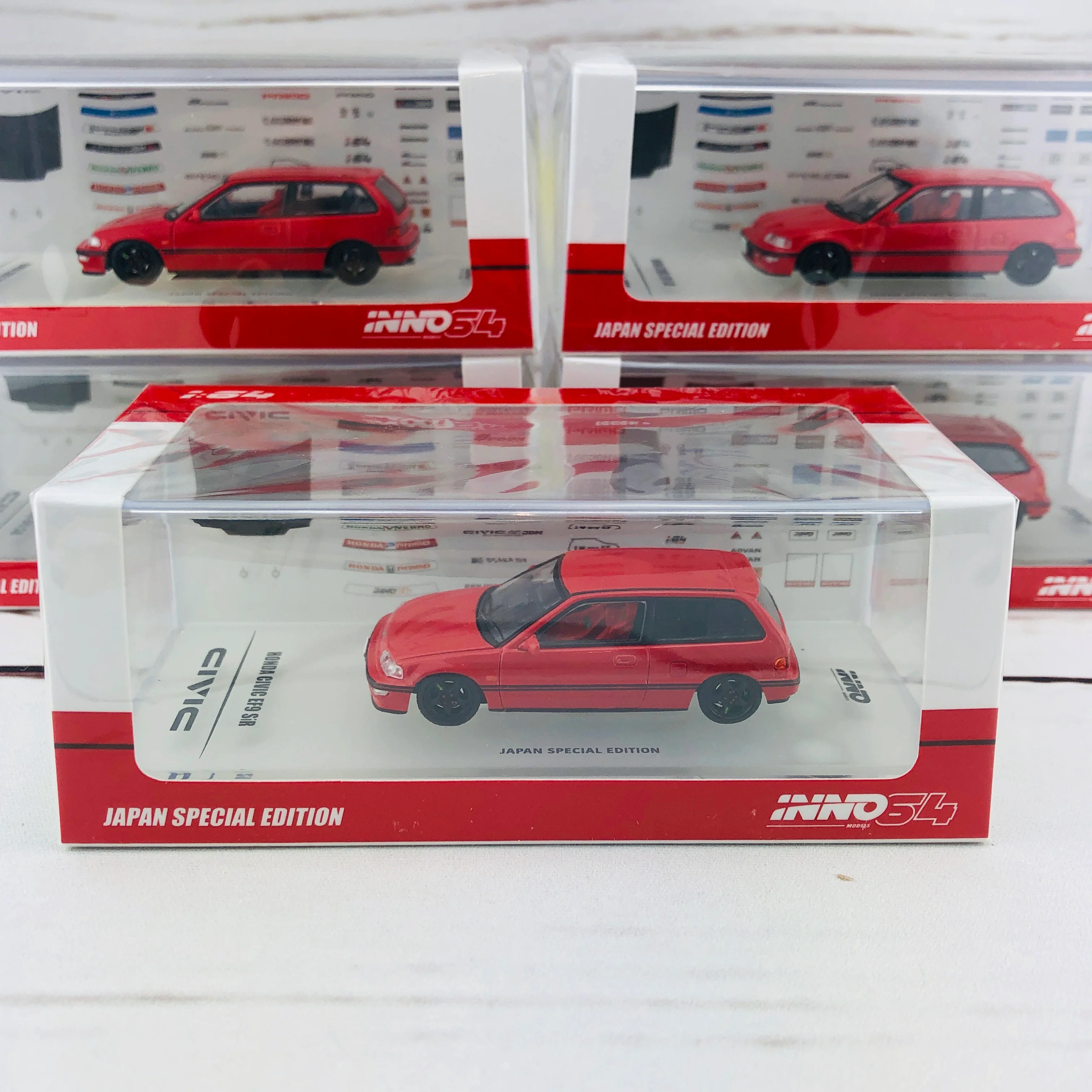 INNO64 HONDA CIVIC EF9 SiR Japan Special Edition IN64-EF9-REDJS - Image 11