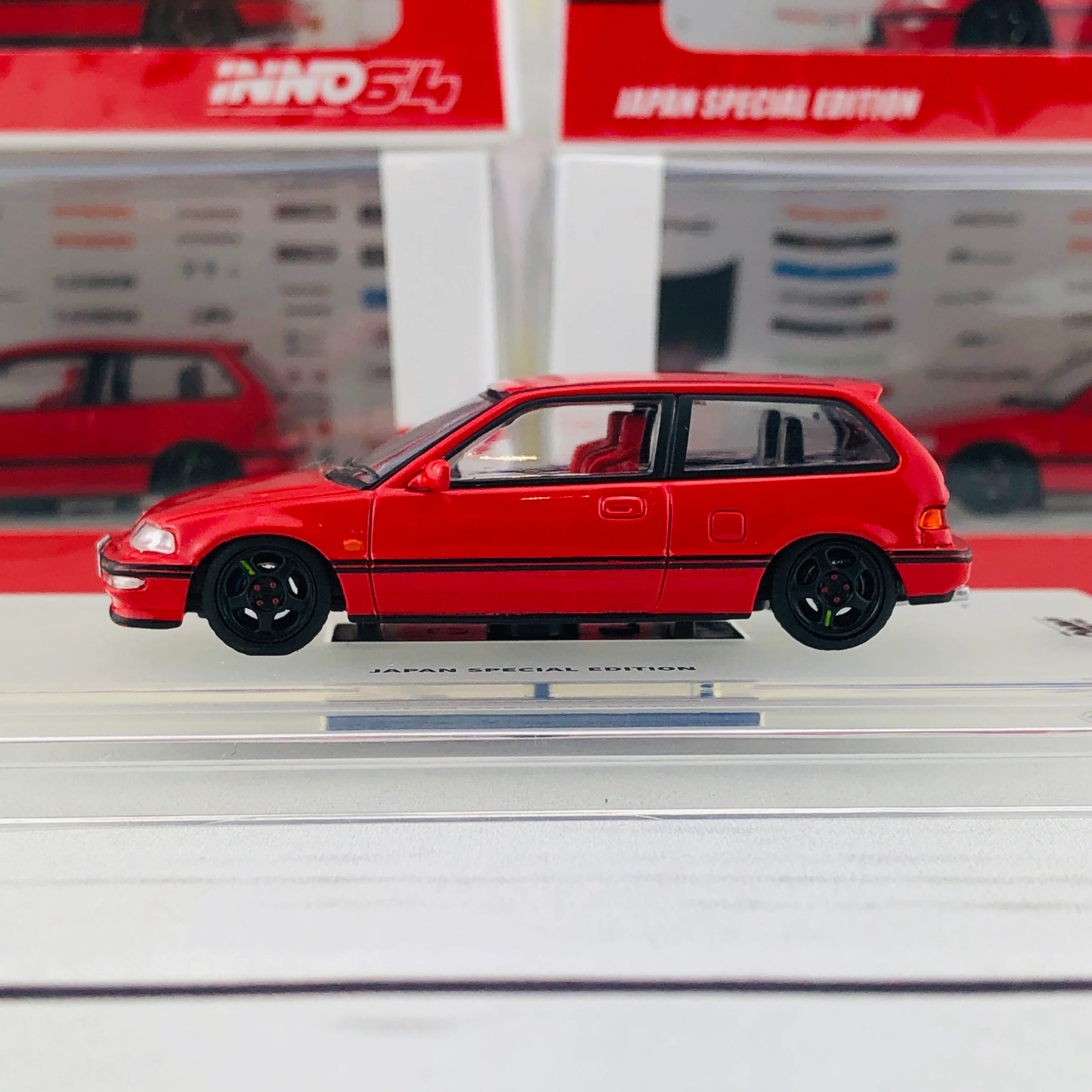 INNO64 HONDA CIVIC EF9 SiR Japan Special Edition IN64-EF9-REDJS - Image 2