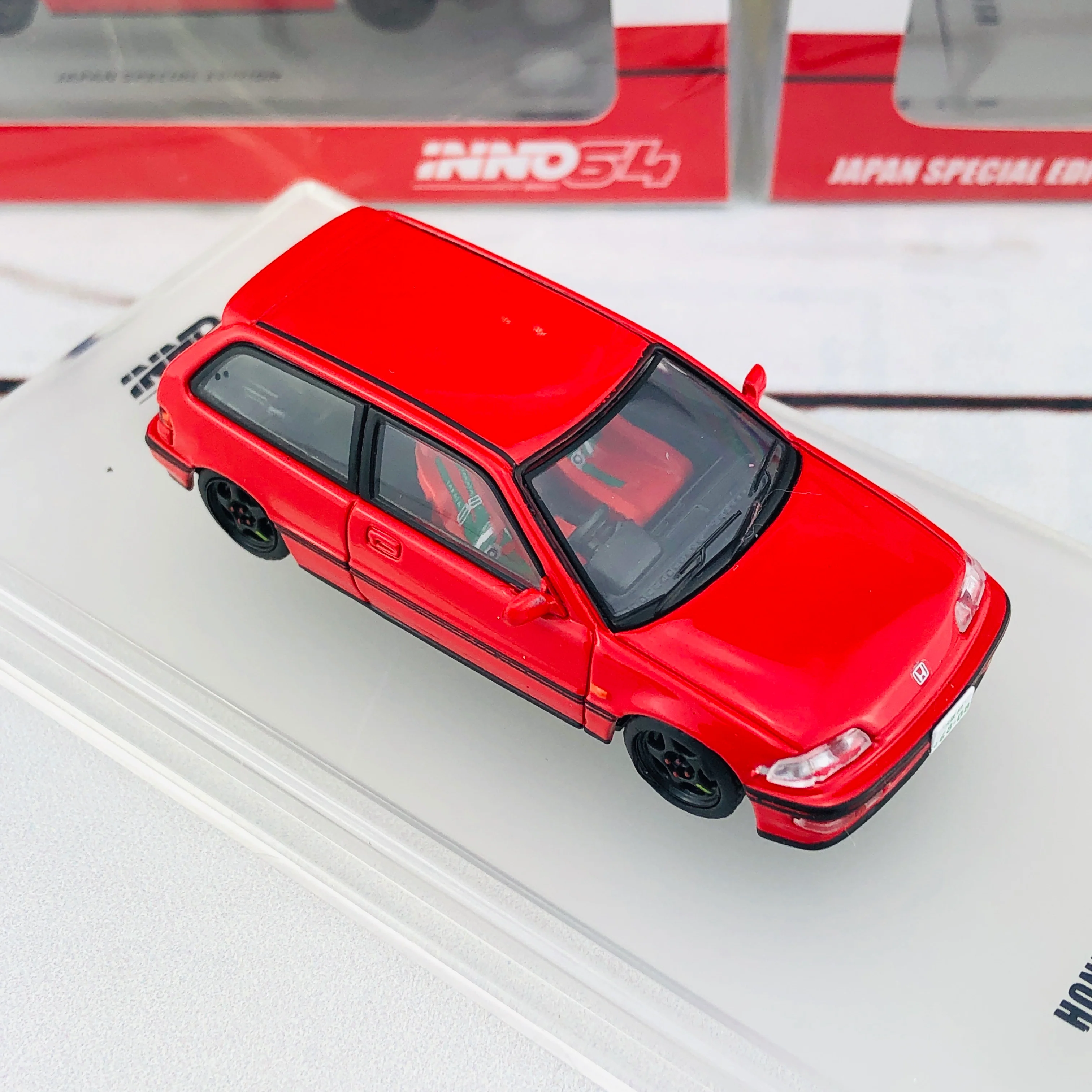 INNO64 HONDA CIVIC EF9 SiR Japan Special Edition IN64-EF9-REDJS - Image 5