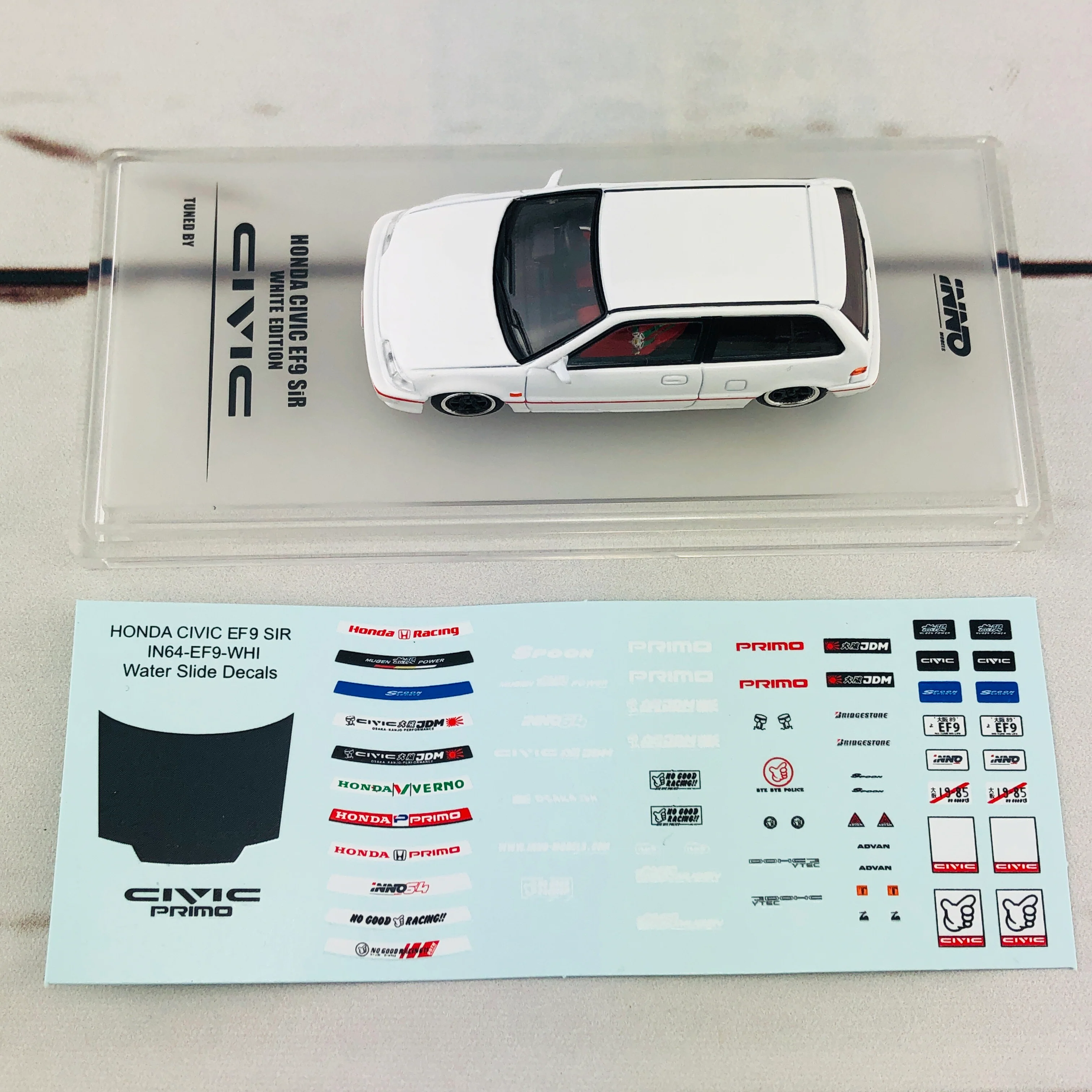INNO64 Honda Civic EF9 SiR White Edition IN64-EF9-WHI - Image 11
