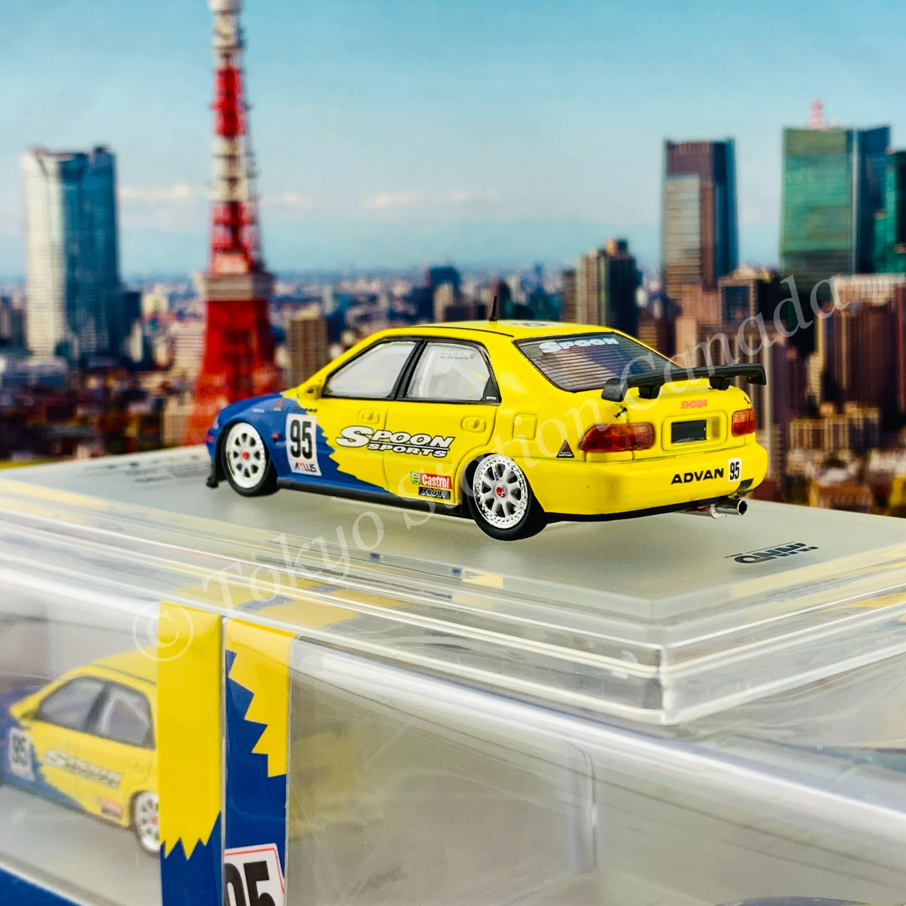 INNO64 Honda Civic Ferio #95 Spoon Sports Macau Guia Race 1995 IN64-EG9-SP95 - Image 5