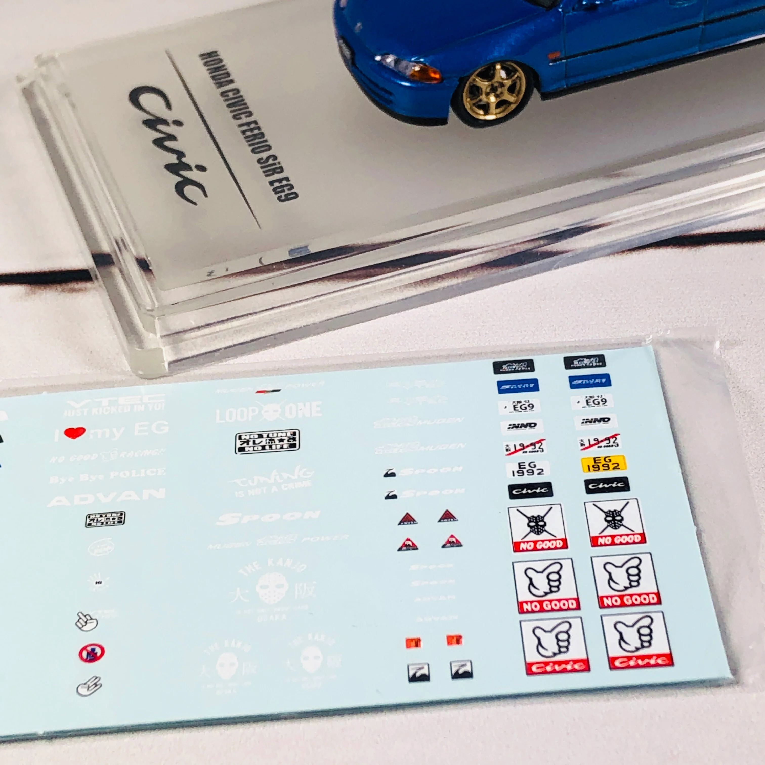INNO64 HONDA CIVIC FERIO EG9 BLUE  IN64-EG9-BLU - Image 10