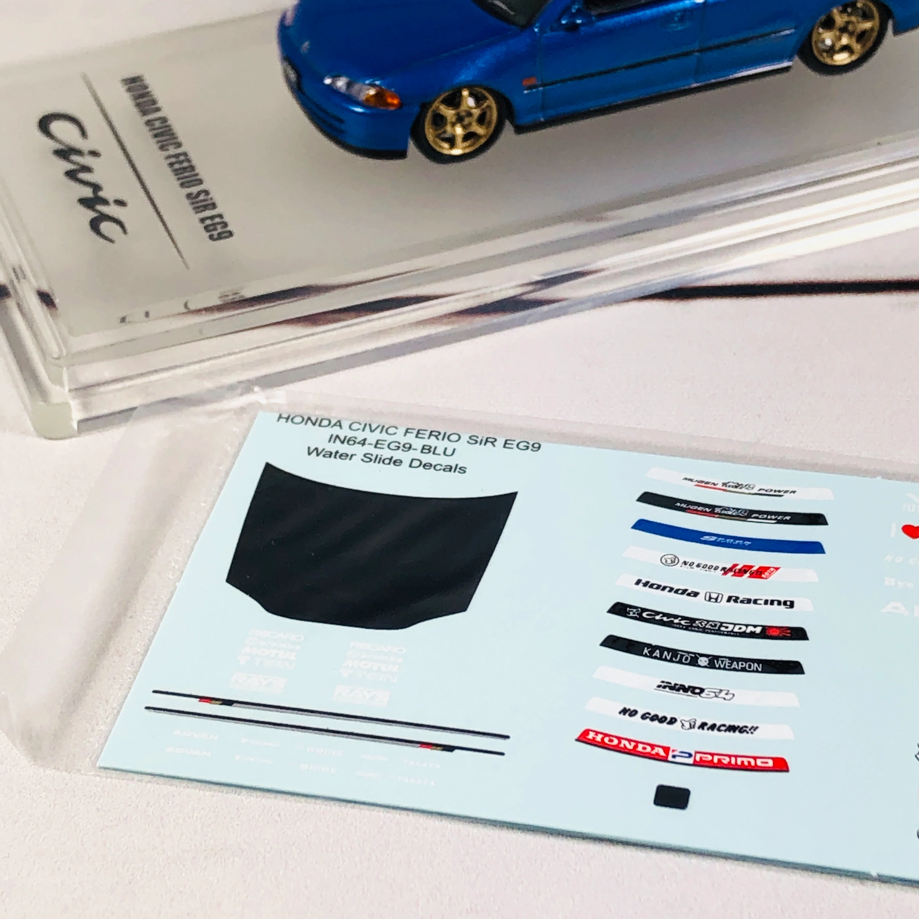 INNO64 HONDA CIVIC FERIO EG9 BLUE  IN64-EG9-BLU - Image 9