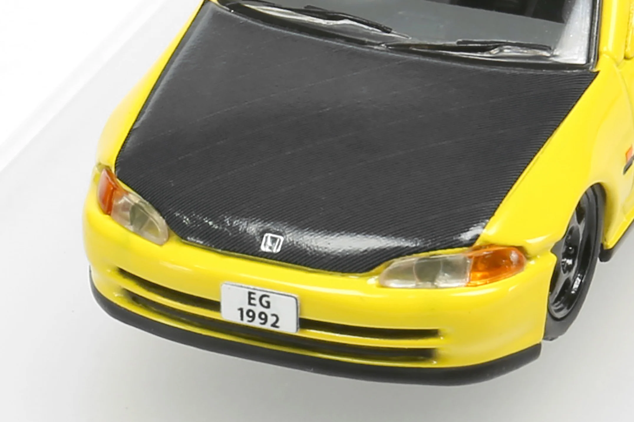 INNO64 HONDA CIVIC FERIO EG9 YELLOW with Customizable Stickers and 1 set of wheel - HONG KONG SPECIAL EDITION - Image 10