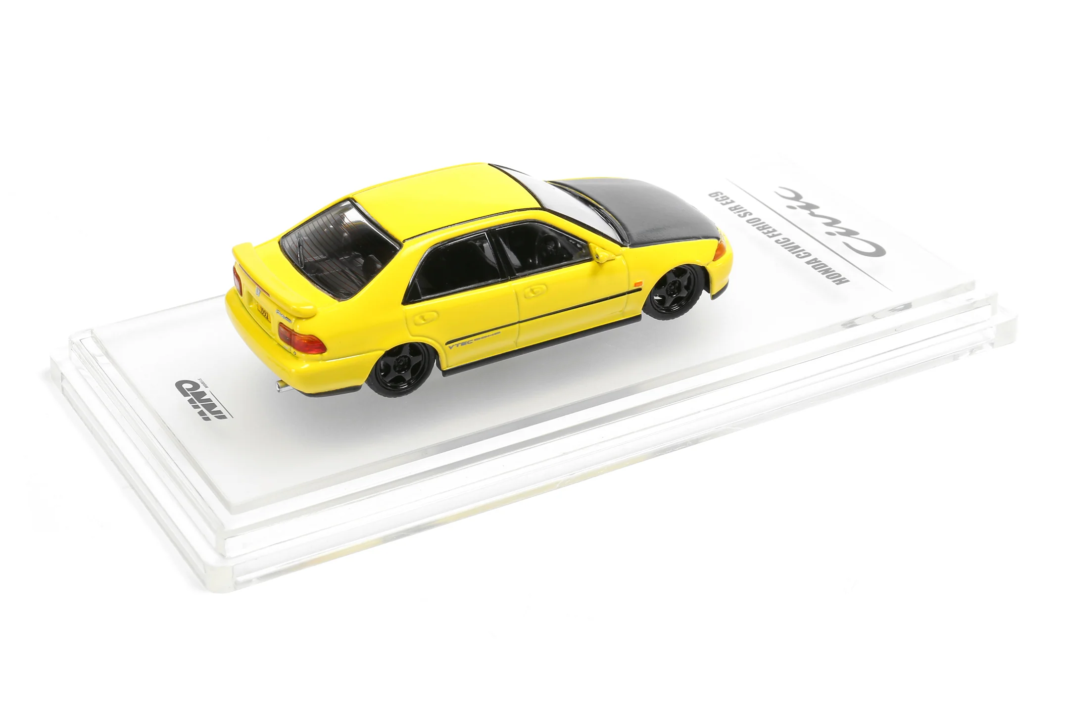 INNO64 HONDA CIVIC FERIO EG9 YELLOW with Customizable Stickers and 1 set of wheel - HONG KONG SPECIAL EDITION - Image 4