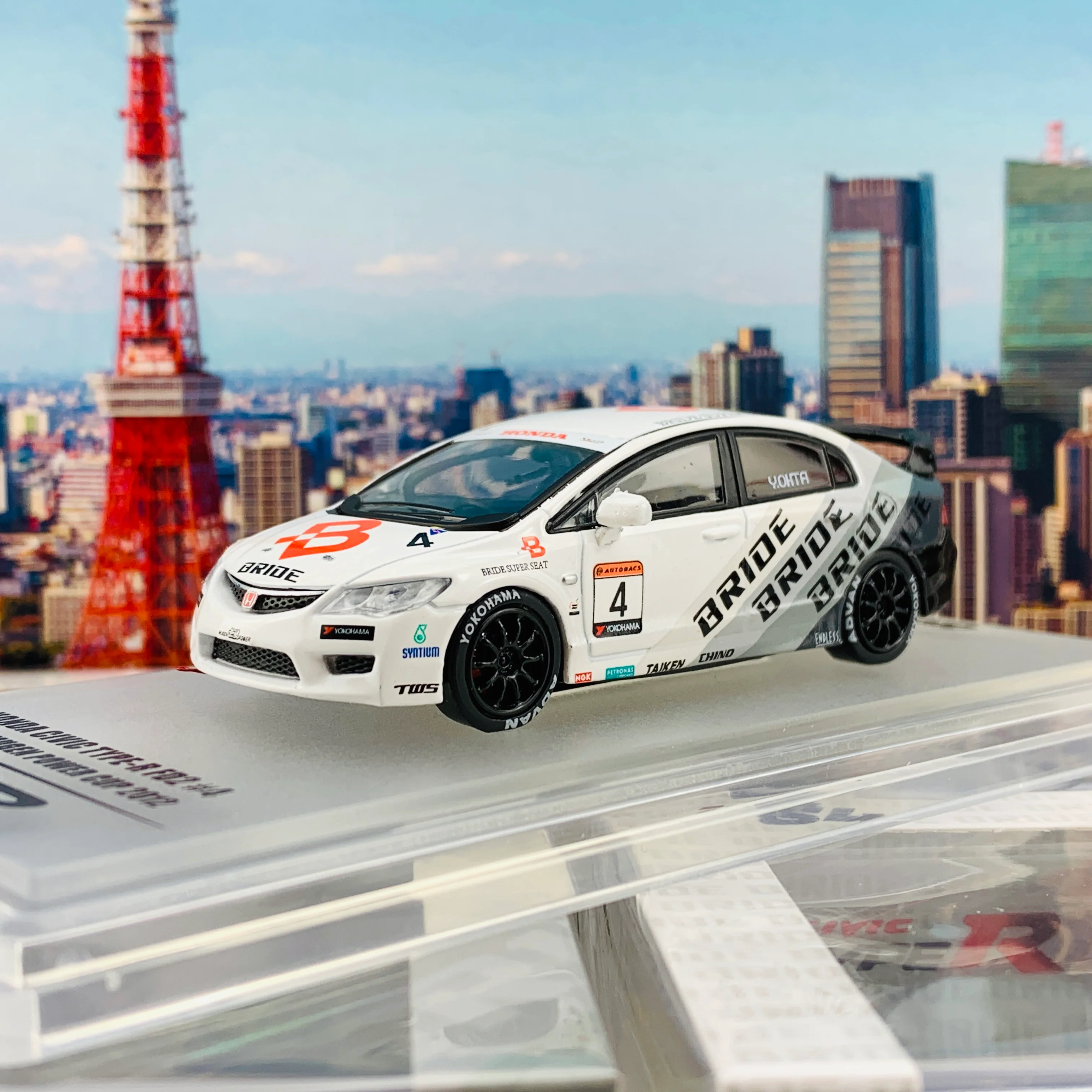 INNO64 HONDA CIVIC TYPE-R FD2 "BRIDE" MUGEN POWER CUP CIVIC ONE MAKE RACE 2012 IN64-FD2-BRI - Image 2