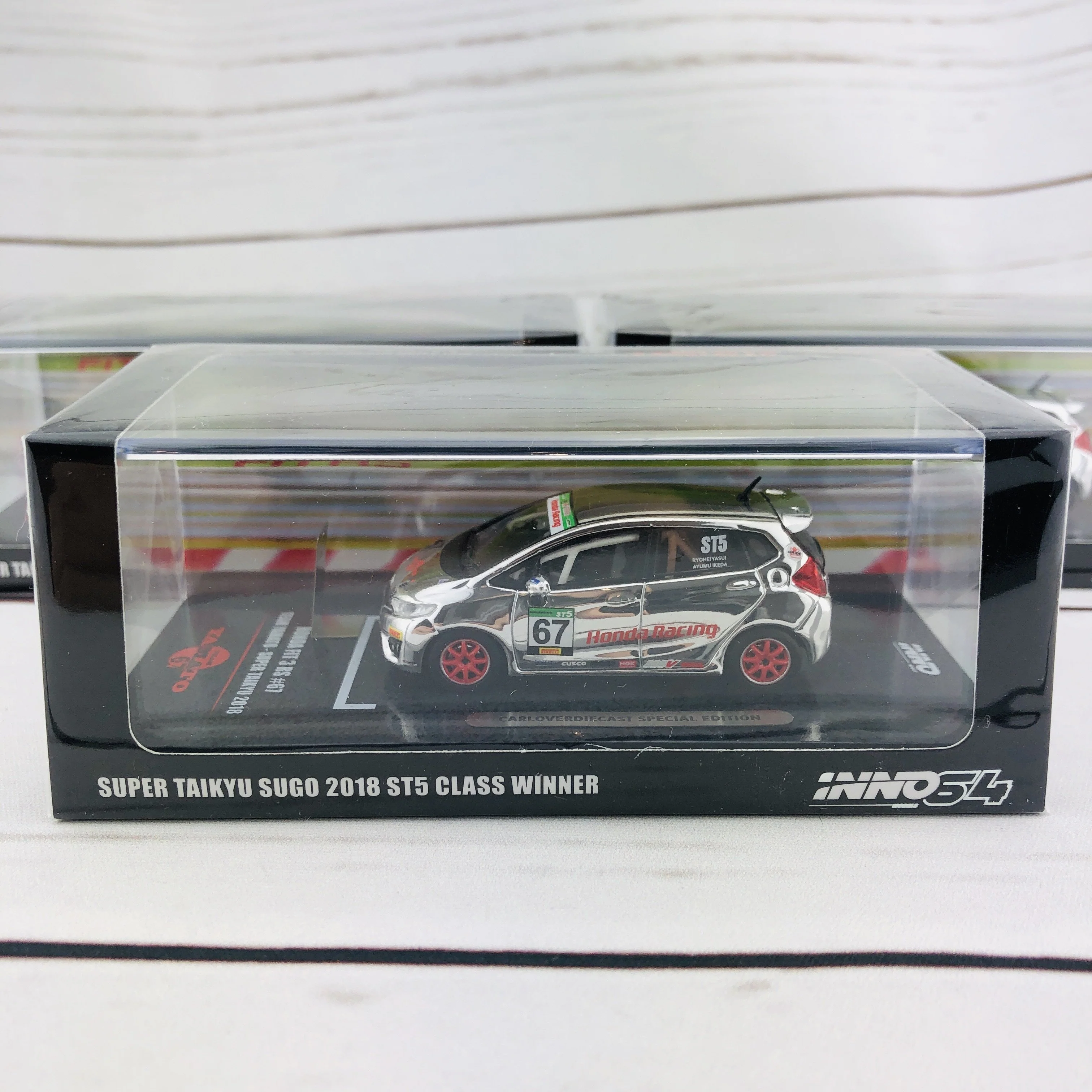INNO64 HONDA FIT 3 RS #67 Team Yamato - Super Taikyu 2018 CARLOVERDIECAST Special Edition IN64-GK5-YA67 - Image 10