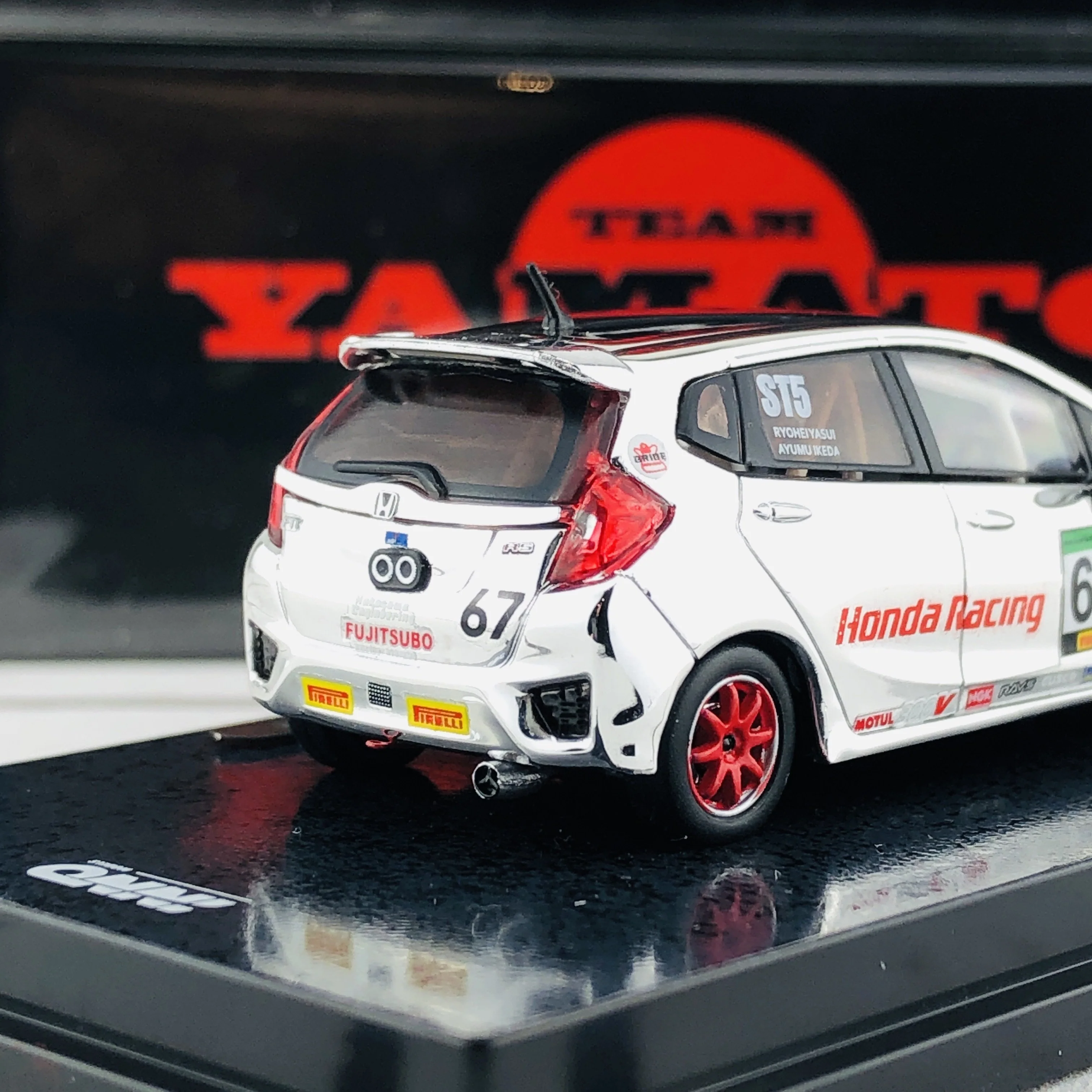 INNO64 HONDA FIT 3 RS #67 Team Yamato - Super Taikyu 2018 CARLOVERDIECAST Special Edition IN64-GK5-YA67 - Image 6