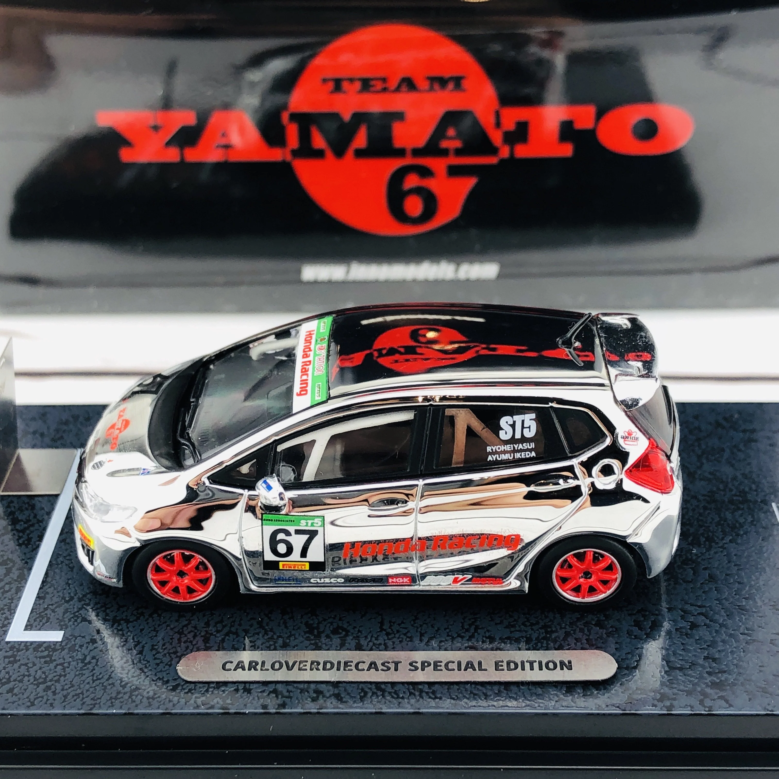 INNO64 HONDA FIT 3 RS #67 Team Yamato - Super Taikyu 2018 CARLOVERDIECAST Special Edition IN64-GK5-YA67 - Image 8