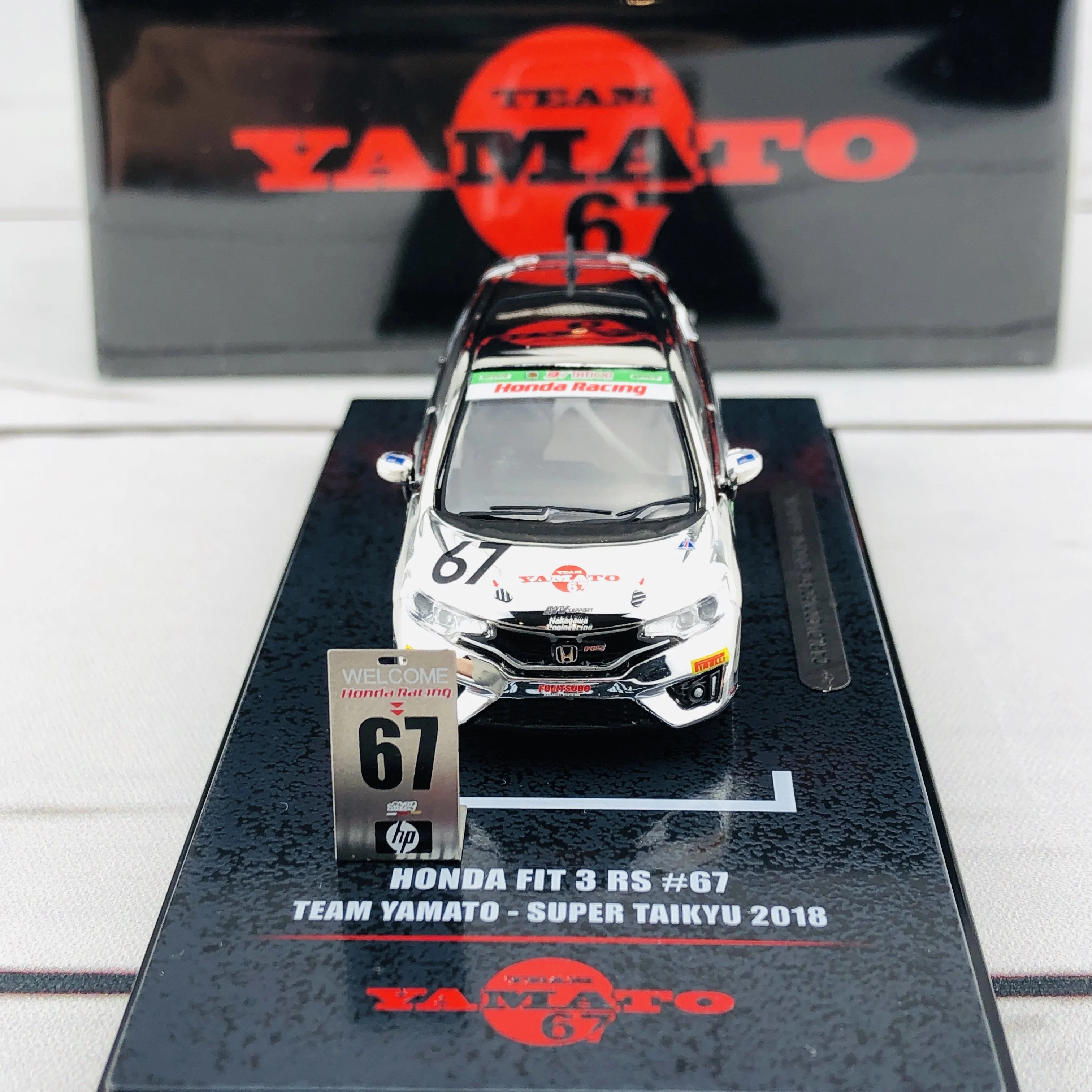 INNO64 HONDA FIT 3 RS #67 Team Yamato - Super Taikyu 2018 CARLOVERDIECAST Special Edition IN64-GK5-YA67 - Image 9
