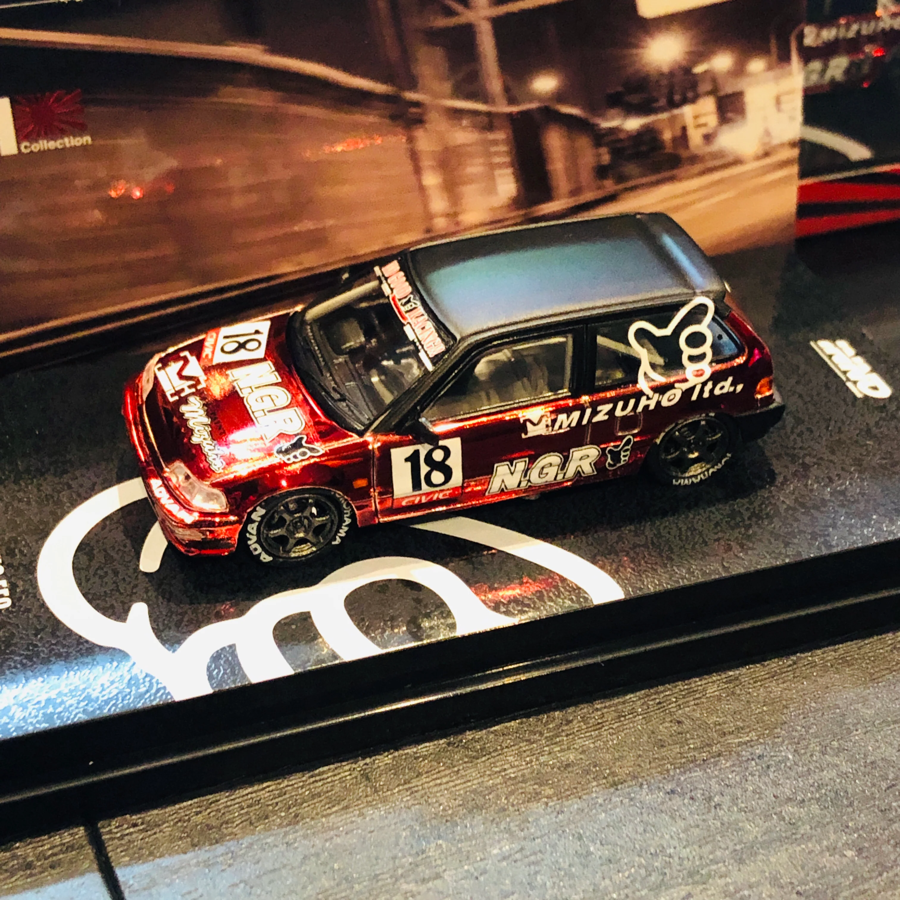INNO64 JDM Collection 1/64 Honda Civic EF9 Mizuho - No Good Racing - Image 3