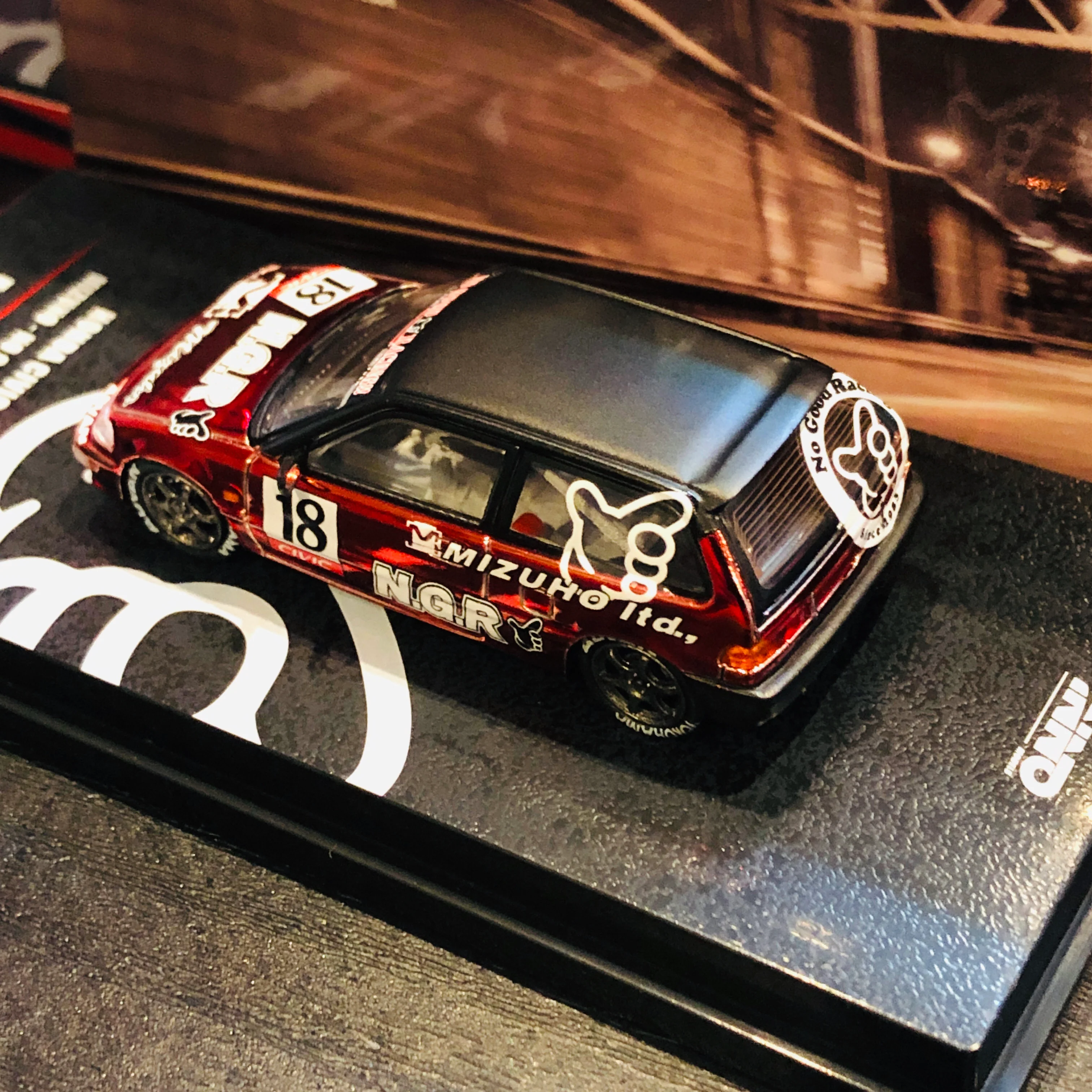 INNO64 JDM Collection 1/64 Honda Civic EF9 Mizuho - No Good Racing - Image 4
