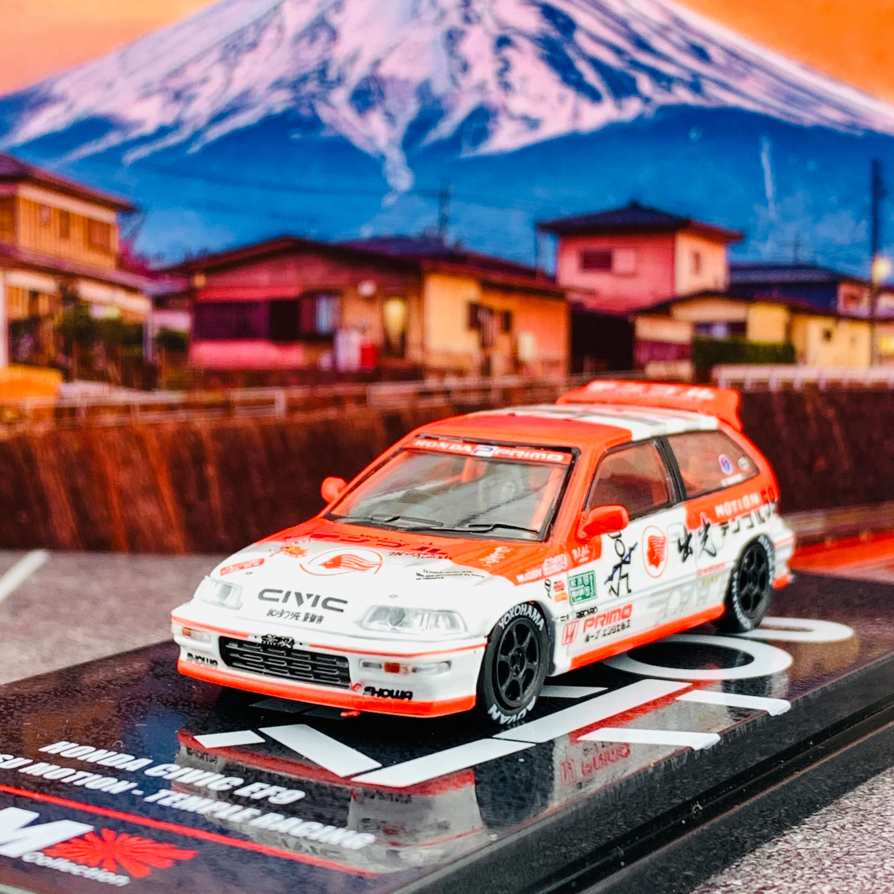 INNO64 JDM Collection HONDA CIVIC EF9 IDEMITSU MOTION - TEMPLE RACING IN64-EF9-JDM05 - Image 3