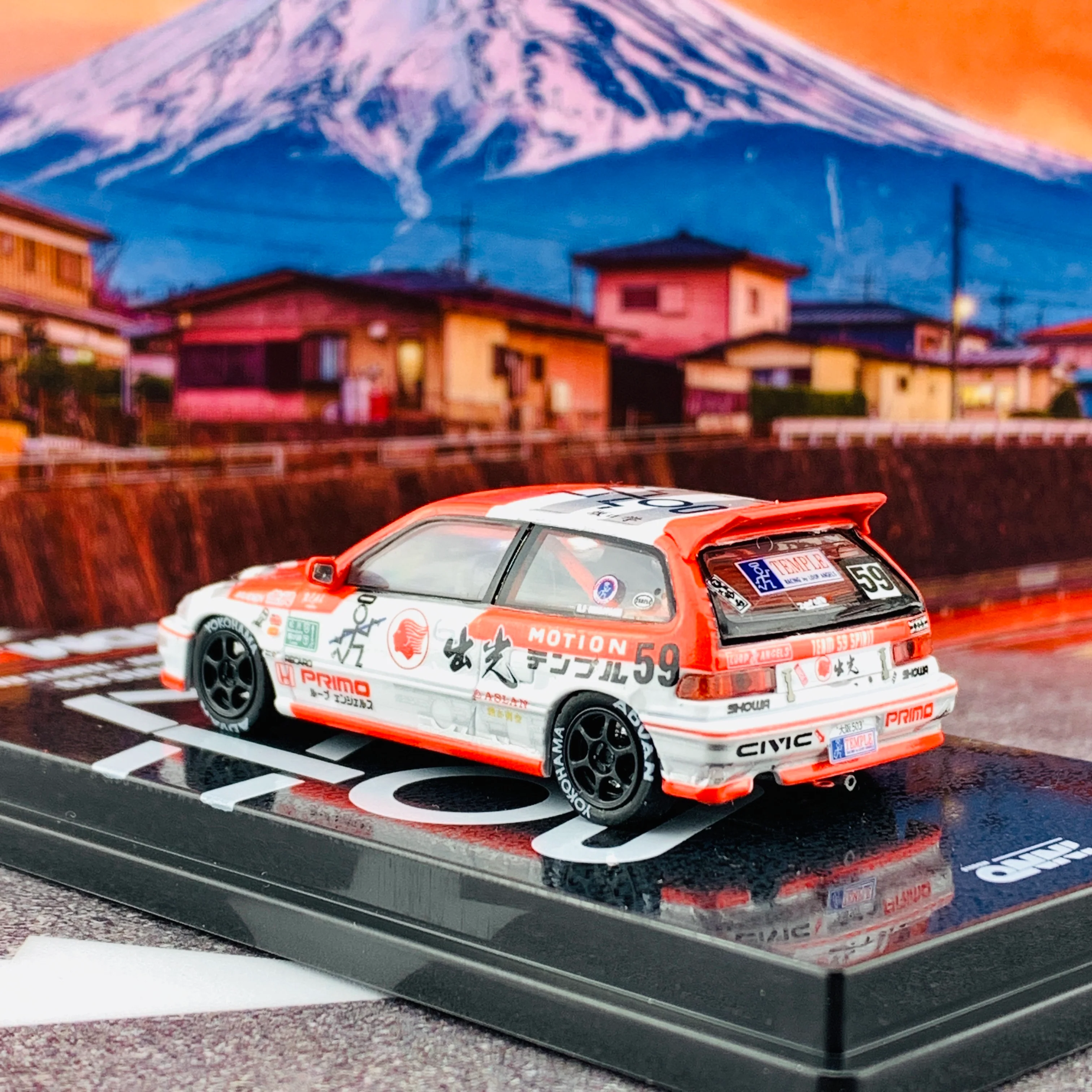 INNO64 JDM Collection HONDA CIVIC EF9 IDEMITSU MOTION - TEMPLE RACING IN64-EF9-JDM05 - Image 4