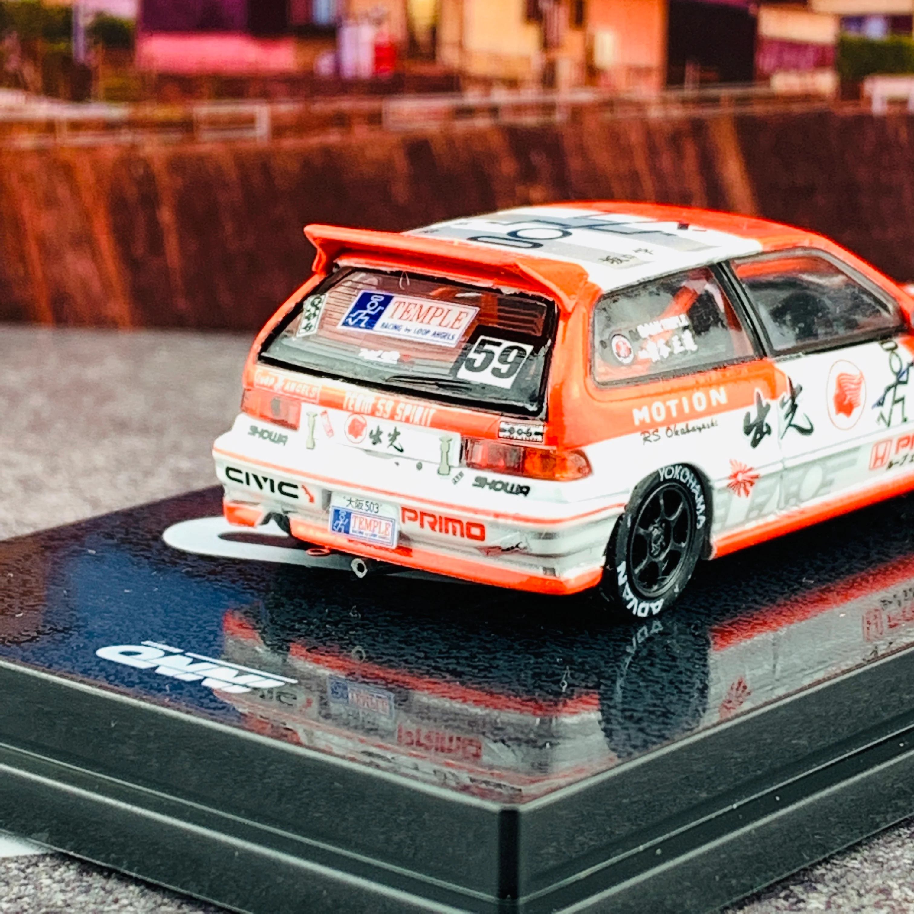 INNO64 JDM Collection HONDA CIVIC EF9 IDEMITSU MOTION - TEMPLE RACING IN64-EF9-JDM05 - Image 5