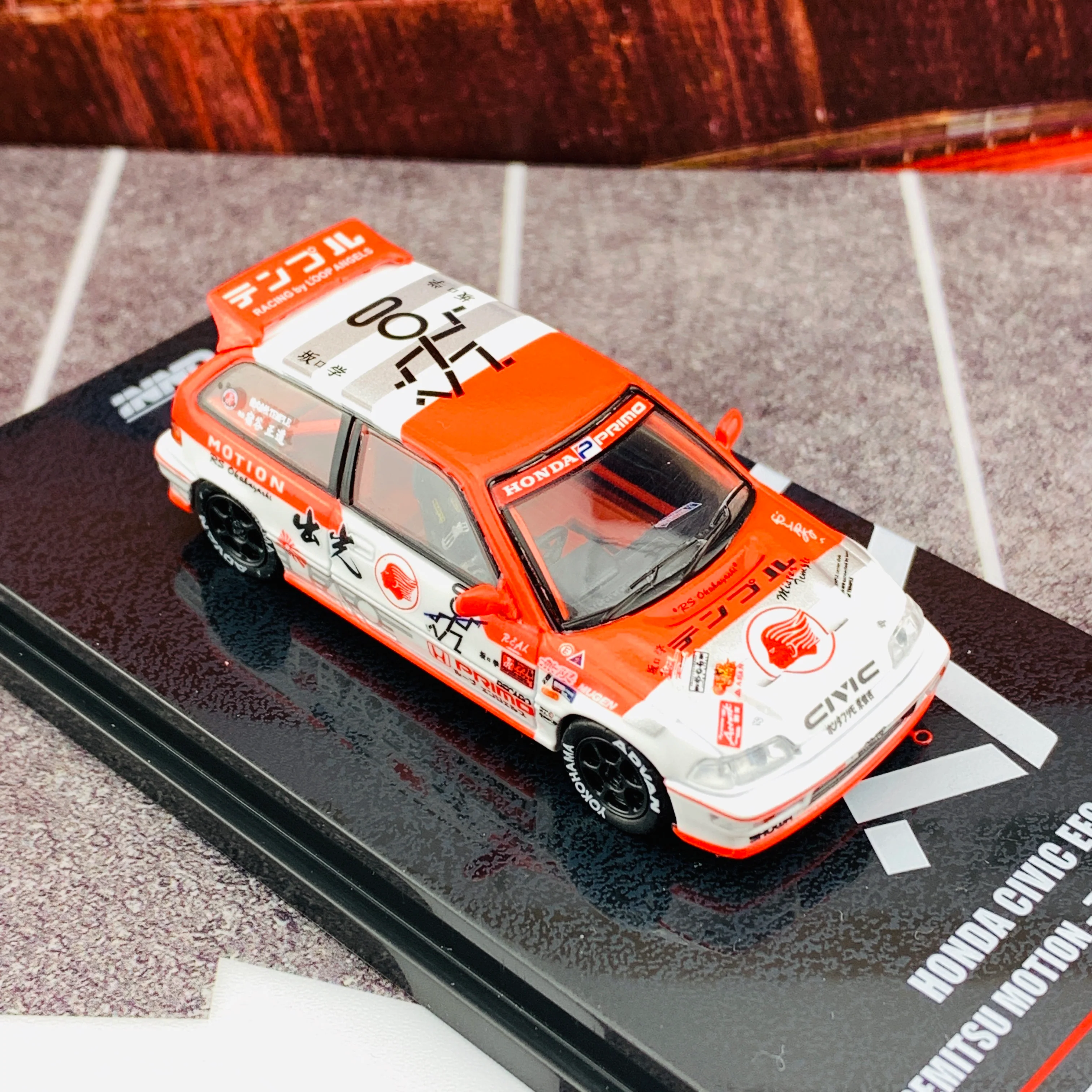 INNO64 JDM Collection HONDA CIVIC EF9 IDEMITSU MOTION - TEMPLE RACING IN64-EF9-JDM05 - Image 6