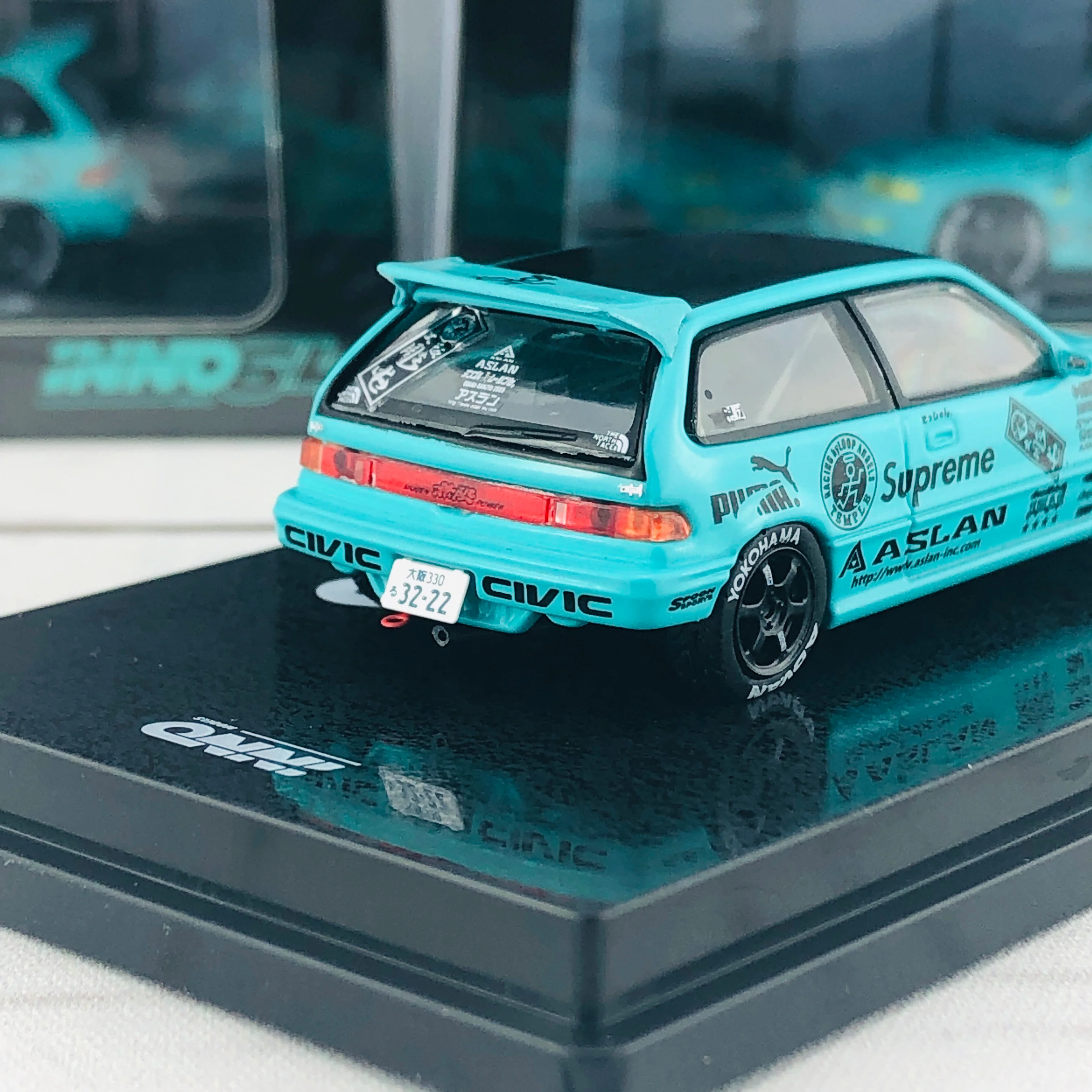 INNO64 JDM Collection HONDA CIVIC EF9 K-ASLAN ATTACK TSUKUBA CHAMPIONSHIP 2018 IN64-EF9-JDM03 - Image 4