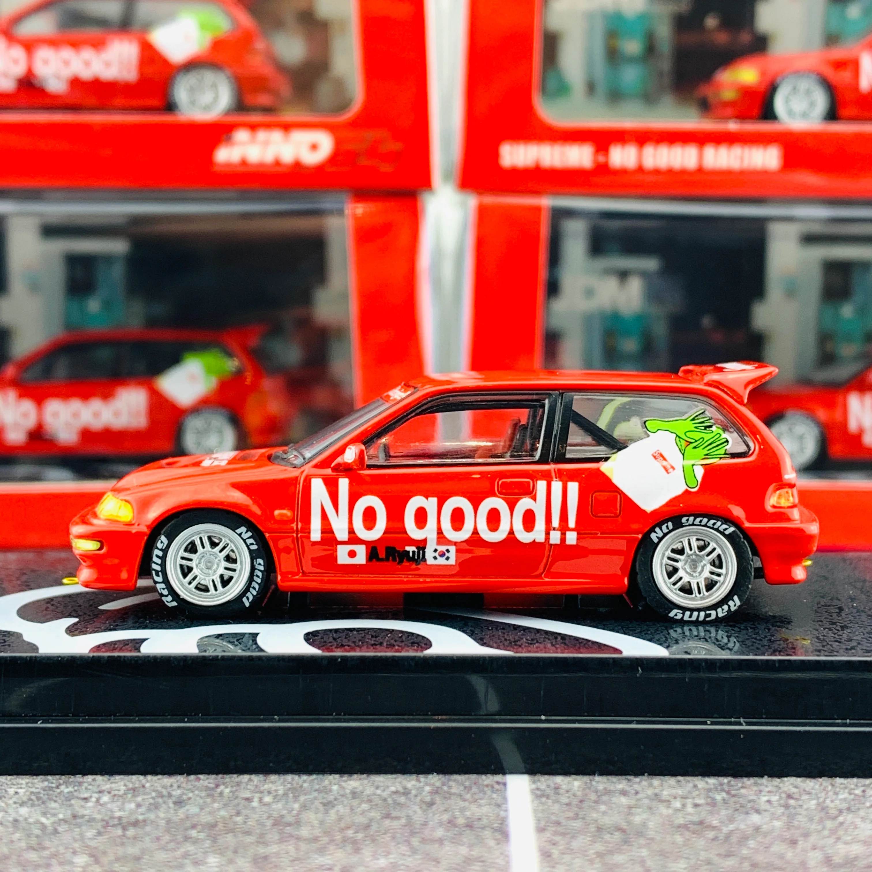 INNO64 JDM Collection HONDA CIVIC EF9 SUPREME - NO GOOD RACING IN64-EF9-JDM04 - Image 2
