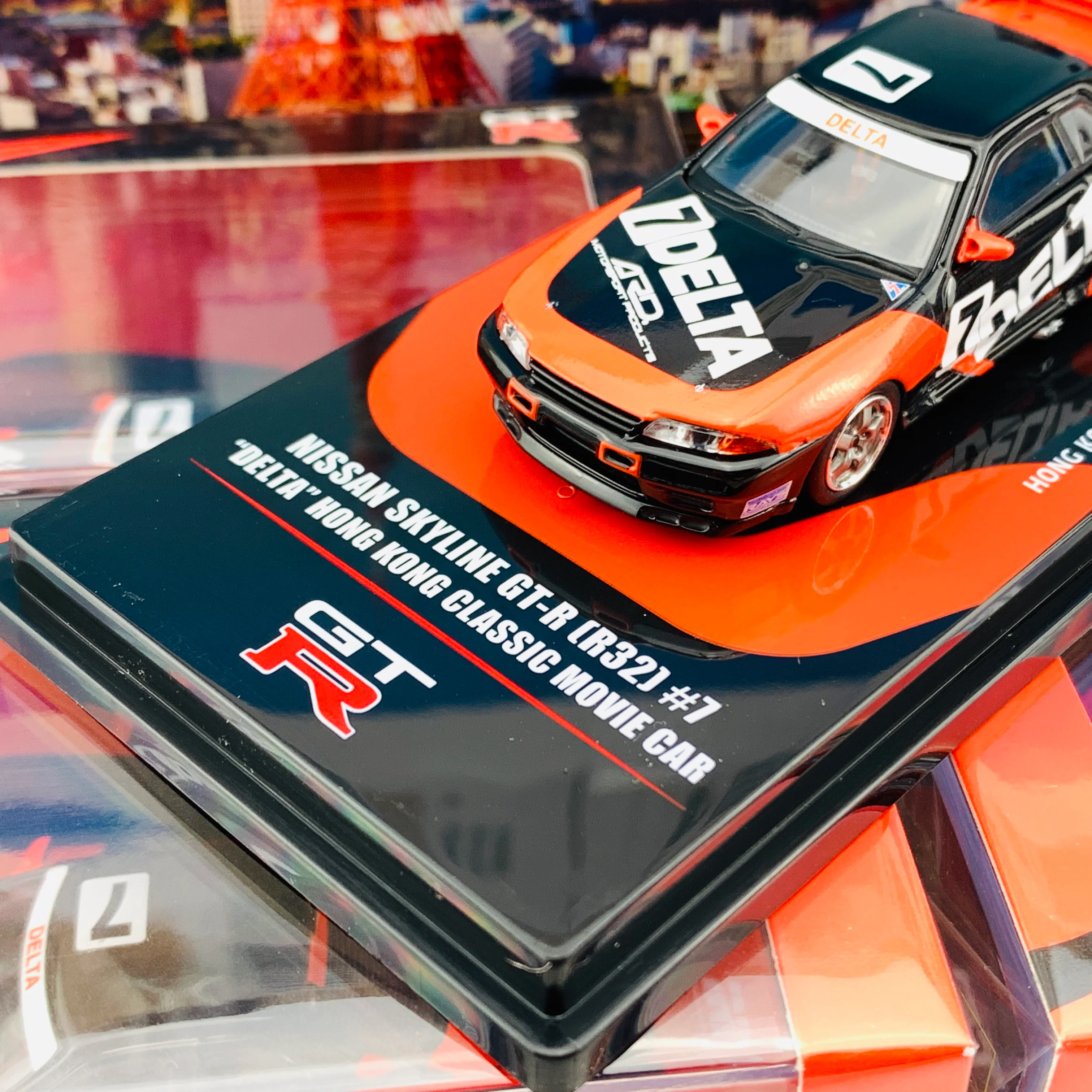INNO64 Nissan Skyline GTR R32 # "DELTA" Hong Kong Classic Movie Car - Hong Kong Special Edition IN64-R32-DELTA - Image 3