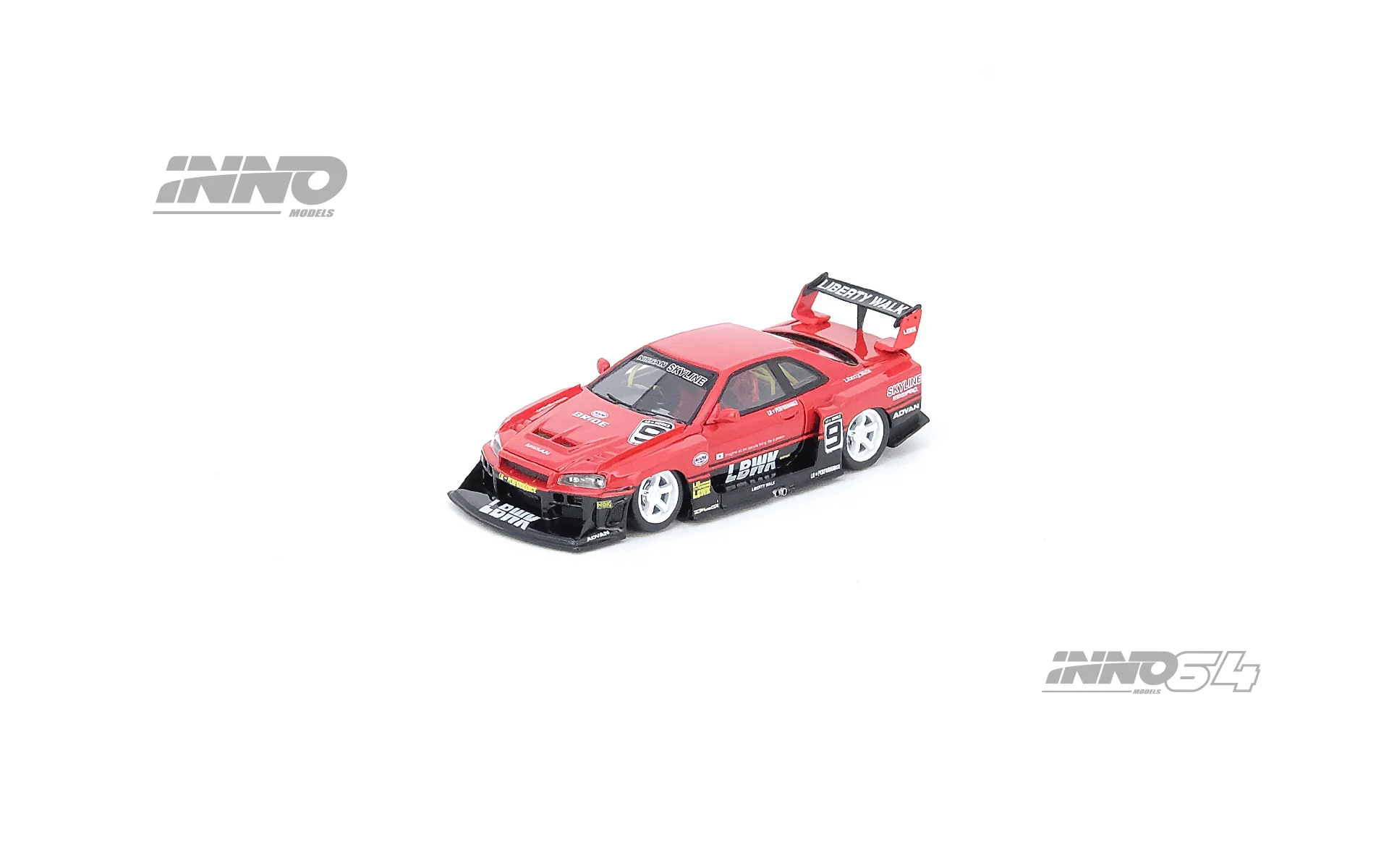 INNO64-R RESIN 1/64 NISSAN SKYLINE "LBWK" (ER34) SUPER SILHOUETTE @ FENDERIST JAPAN 2020 IN64R-R34-FJ2020 - Image 2