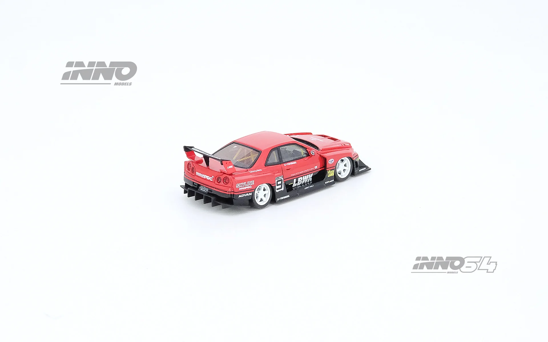 INNO64-R RESIN 1/64 NISSAN SKYLINE "LBWK" (ER34) SUPER SILHOUETTE @ FENDERIST JAPAN 2020 IN64R-R34-FJ2020 - Image 3