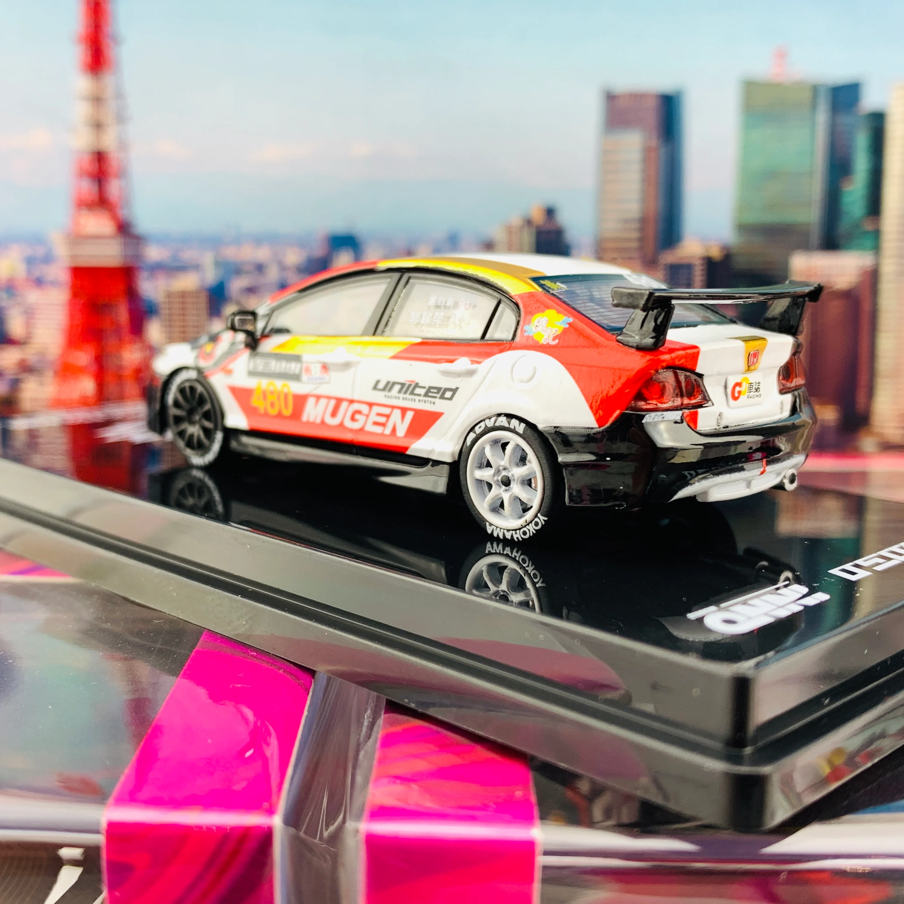 INNO64 x KOSO 1/64 Honda Civic FD2 #480 Taiwan Speed Festival 2018 Joe Kwok - Billy Lo IN64-FD2-MGBQS - Image 4