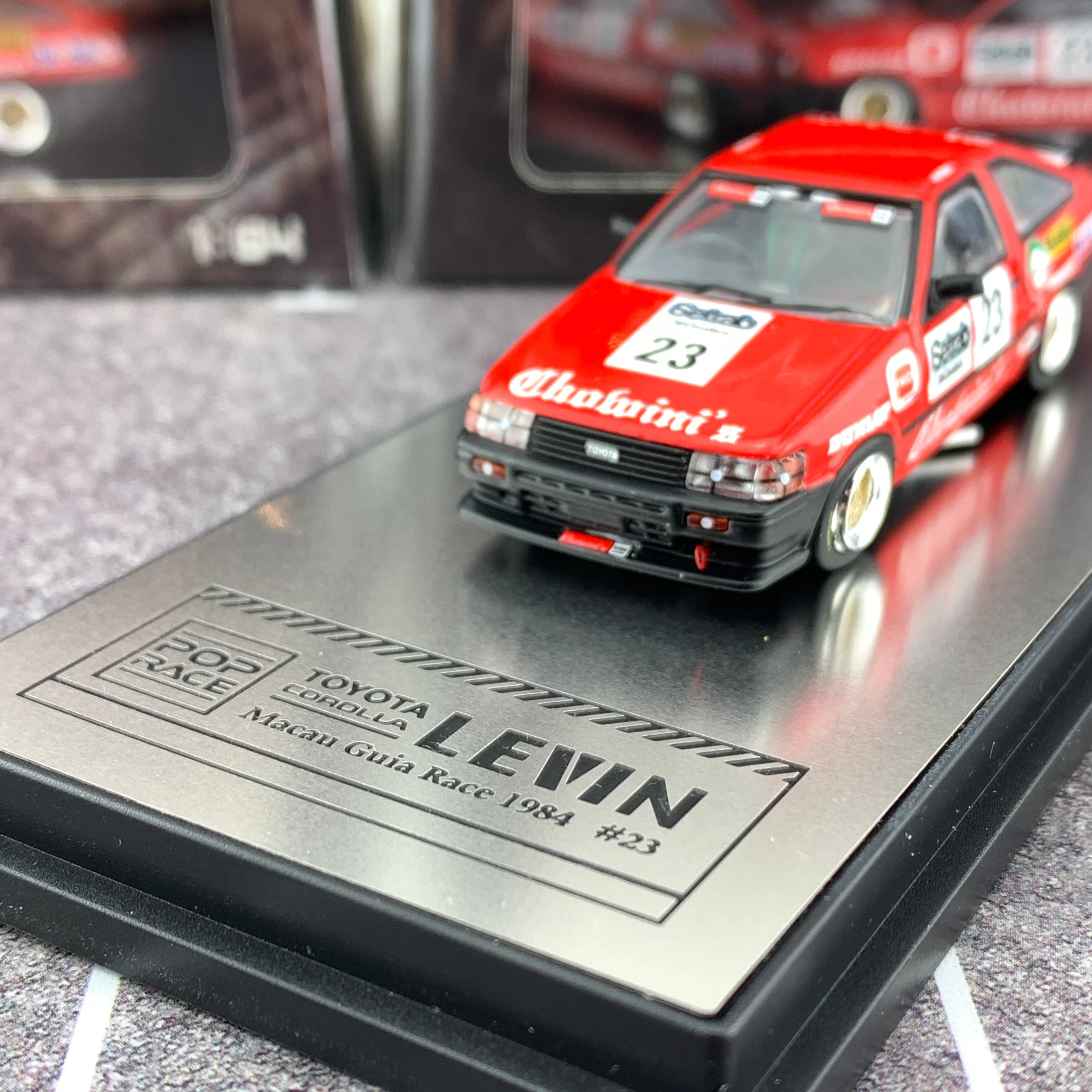 INNO64 x POPRACE Toyota Corolla Levin macau Guia Race 1994 #23 PR64-86-84M23 - Image 3