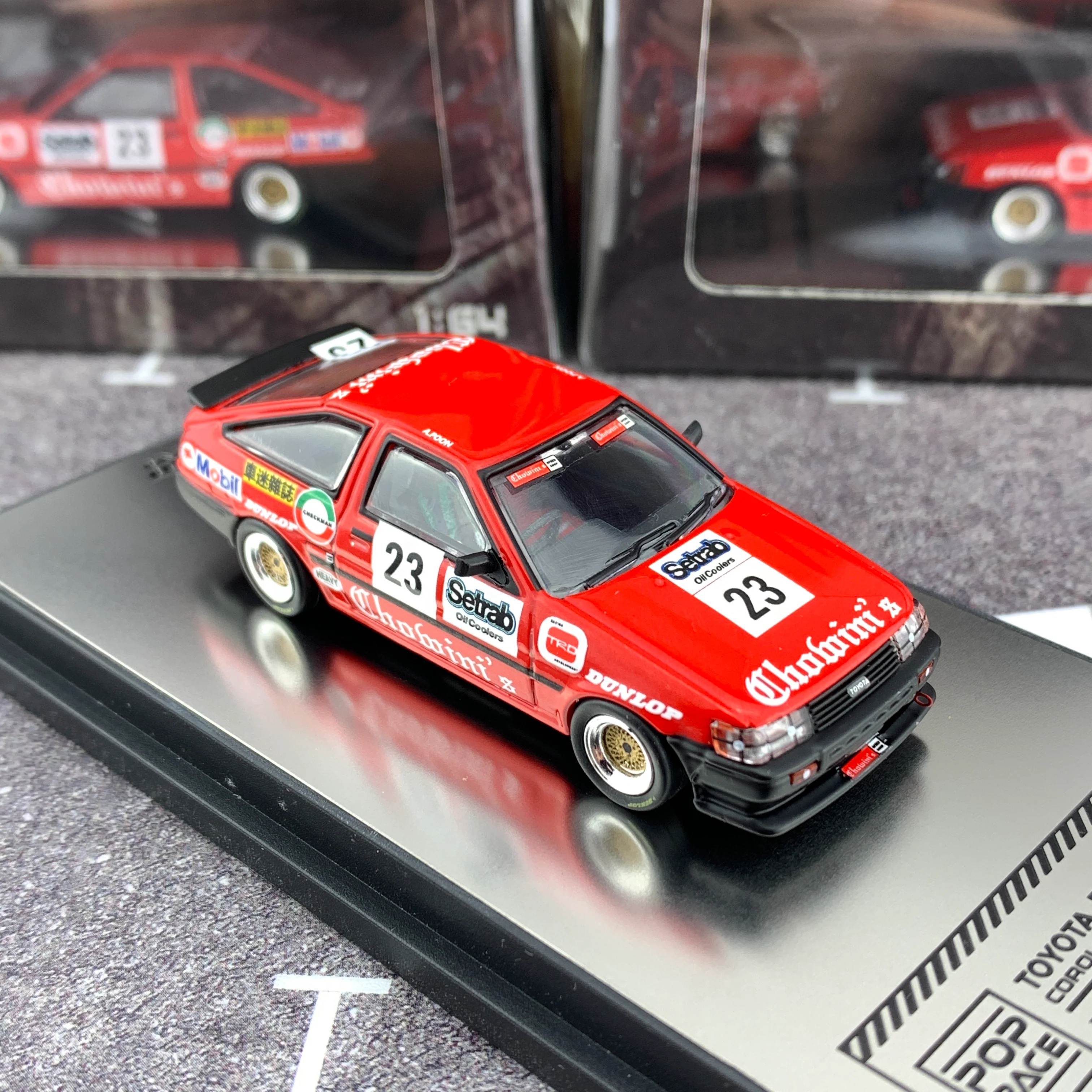 INNO64 x POPRACE Toyota Corolla Levin macau Guia Race 1994 #23 PR64-86-84M23 - Image 5