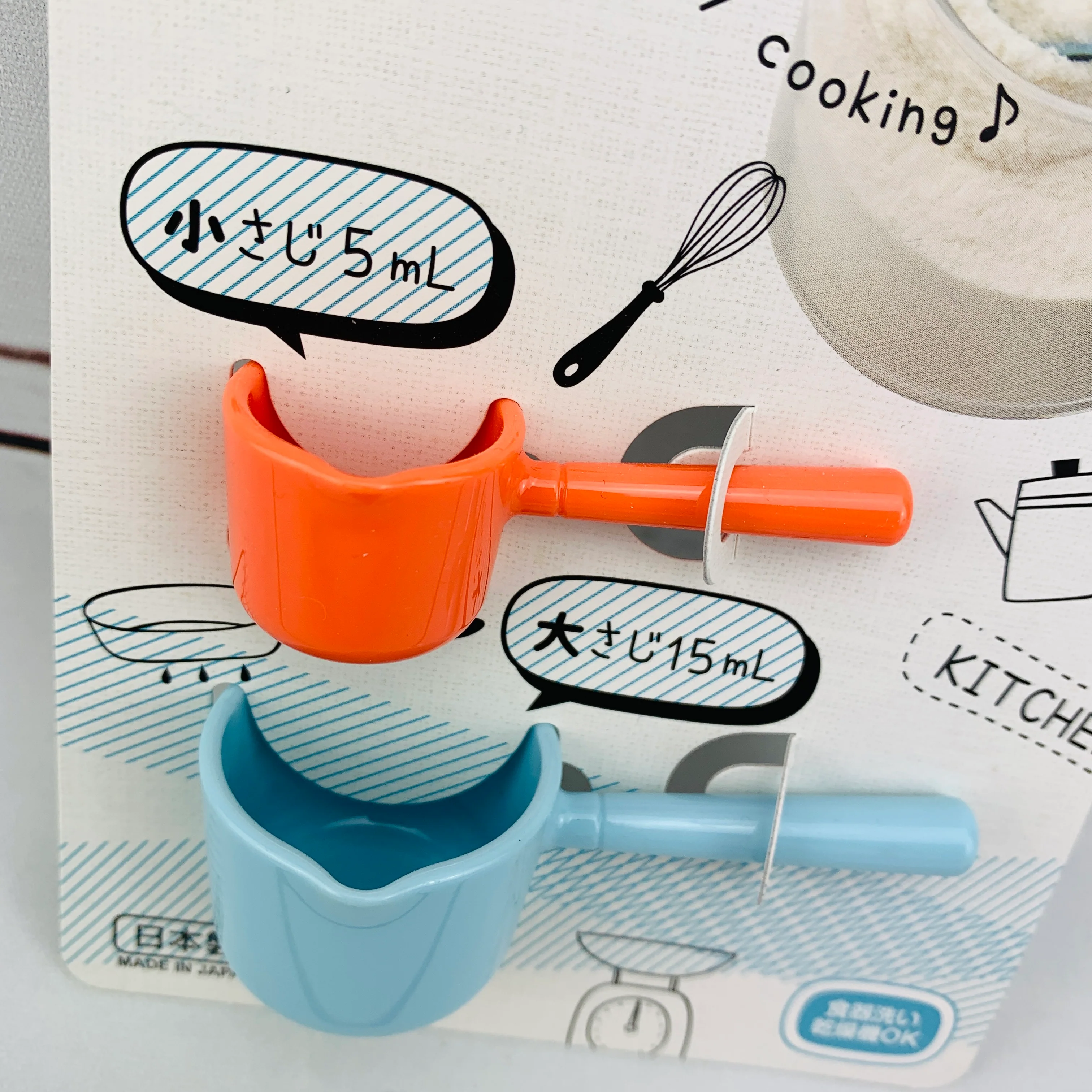 inomata measuring spoon milk bread 5ml & 15ml - Image 2