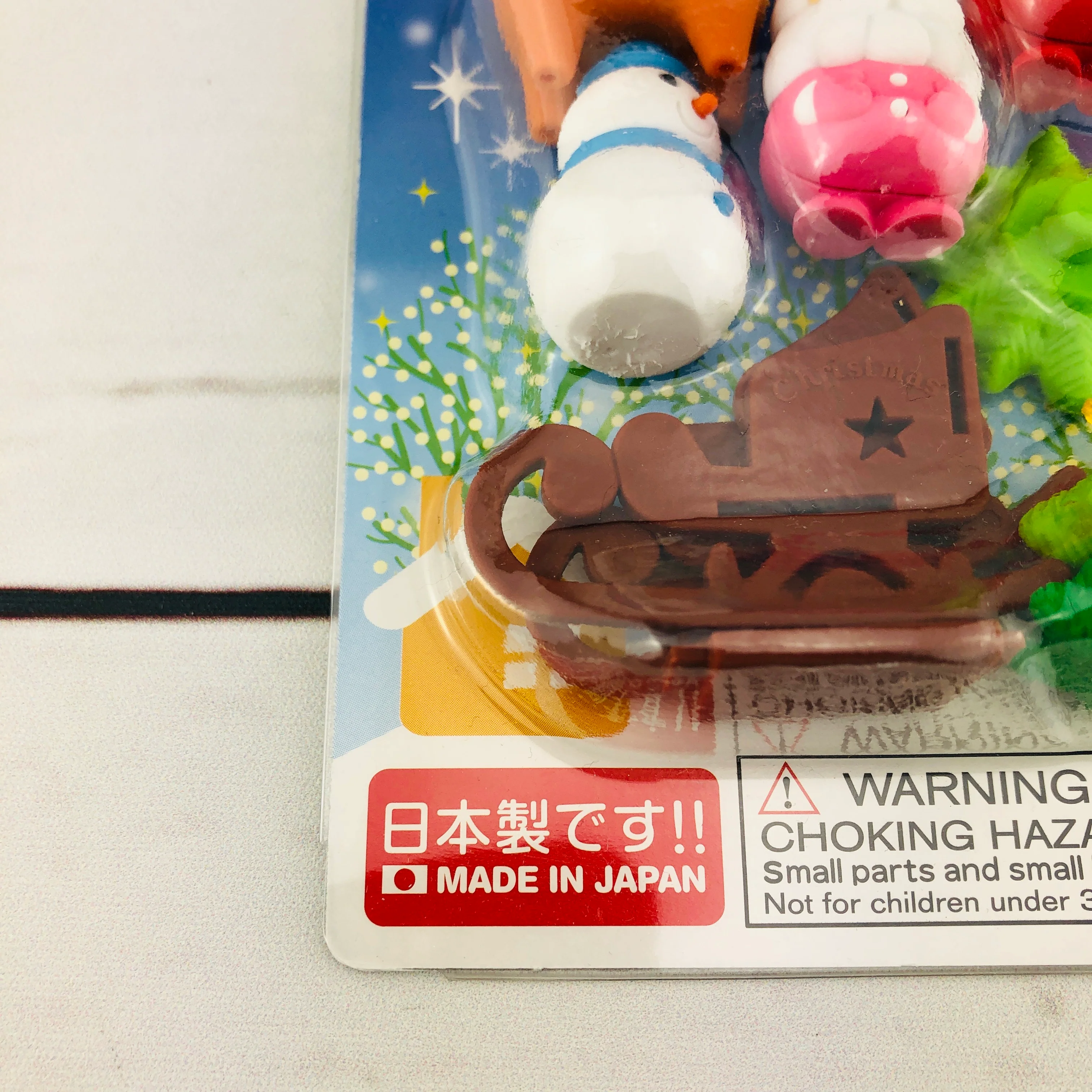 Iwako Japanese Eraser Set - Christmas Set ER-BRI047 Made in Japan - Image 2