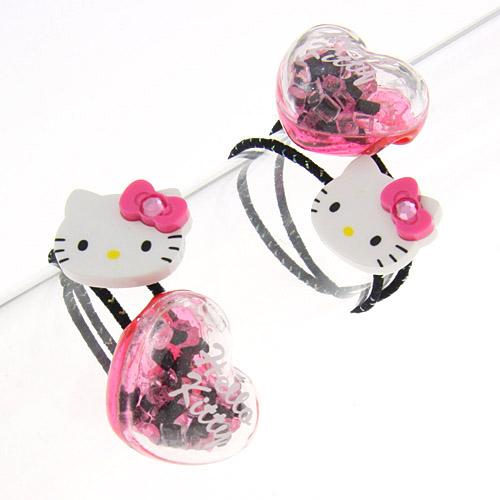 Kids Hello Kitty Hair Ties 2pk - Pink - Image 2