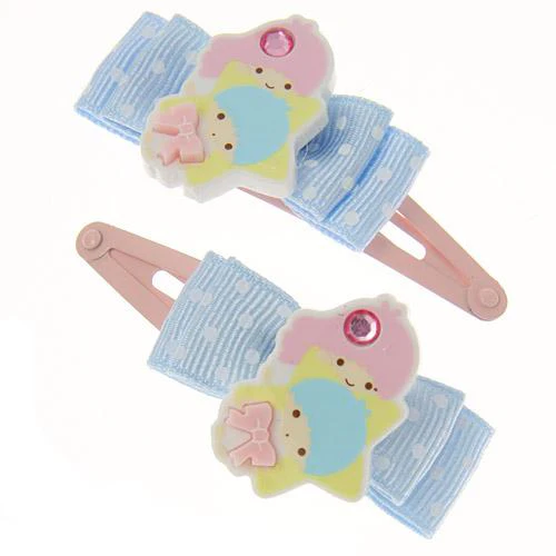 Kids Little Twin Stars Hair Clips 2pk - Image 2