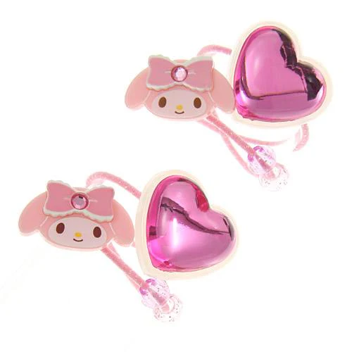 Kids My Melody Hair Ties 2pk - Pink - Image 2