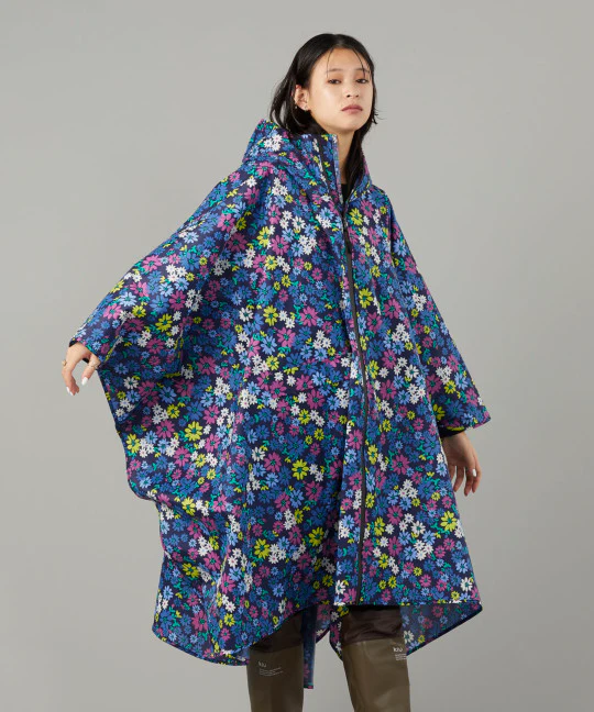 KiU Rain Poncho Bohemian Blue K64-137 - Image 3