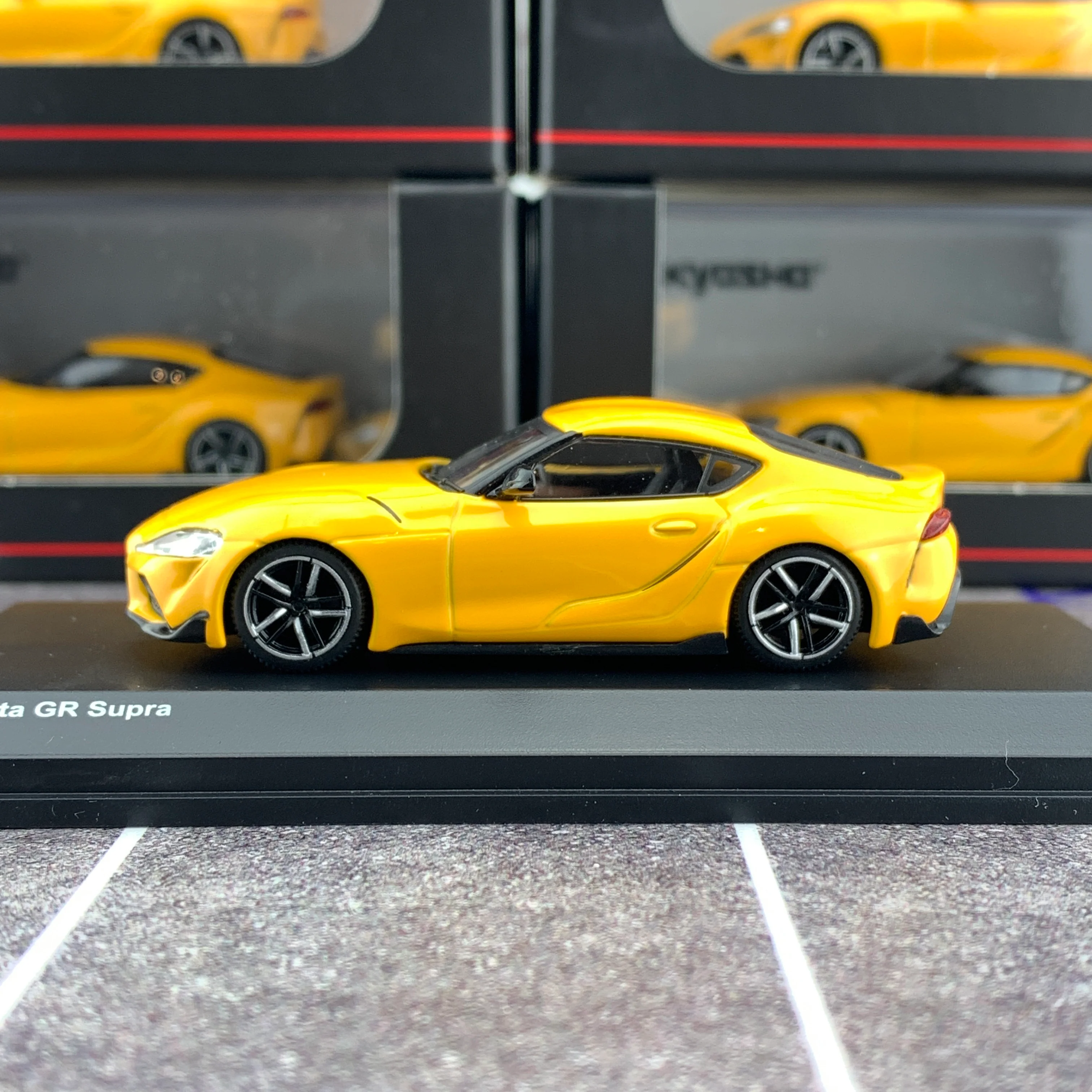 KYOSHO 1/64 Toyota GR Supra Yellow KS07110Y - Image 3