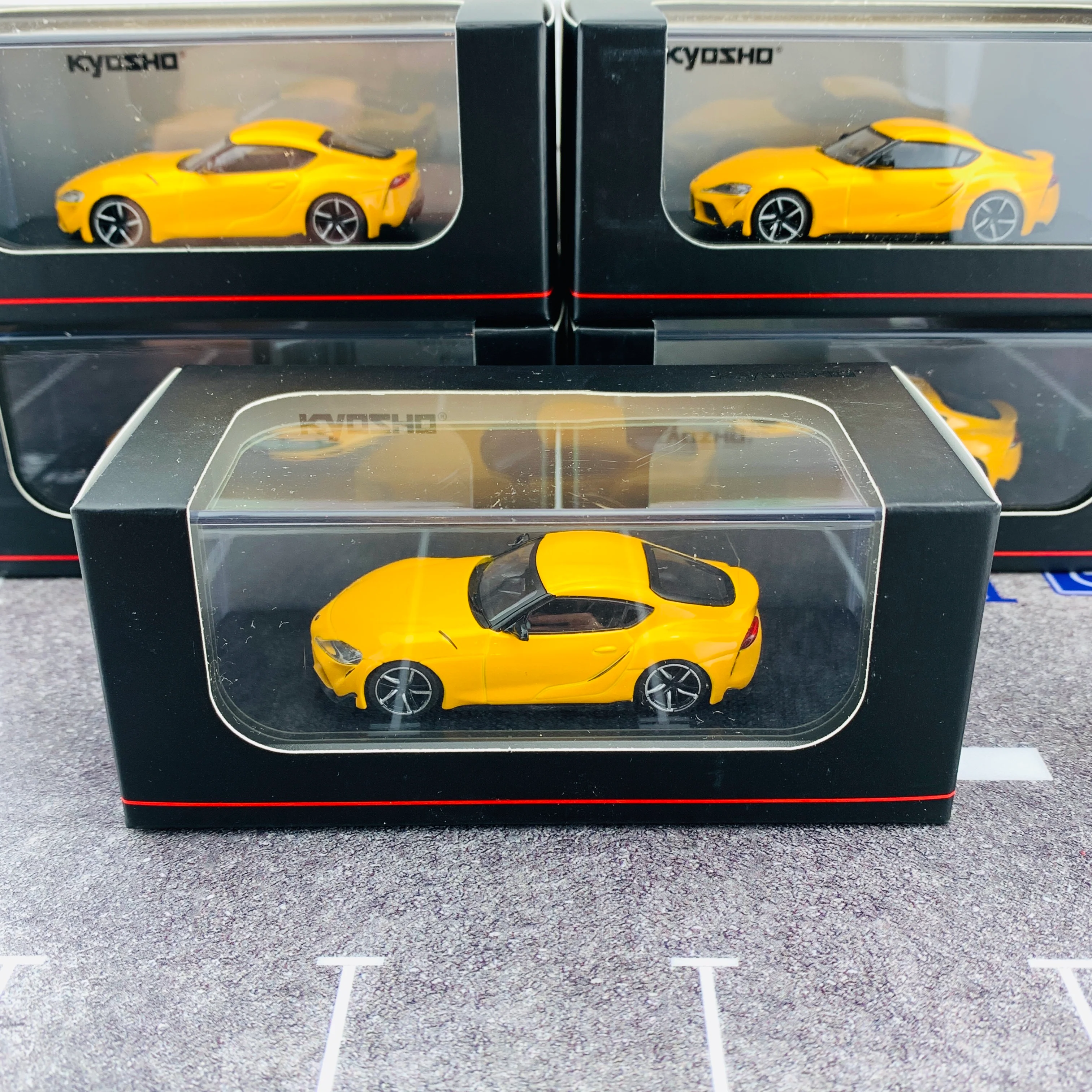 KYOSHO 1/64 Toyota GR Supra Yellow KS07110Y - Image 6