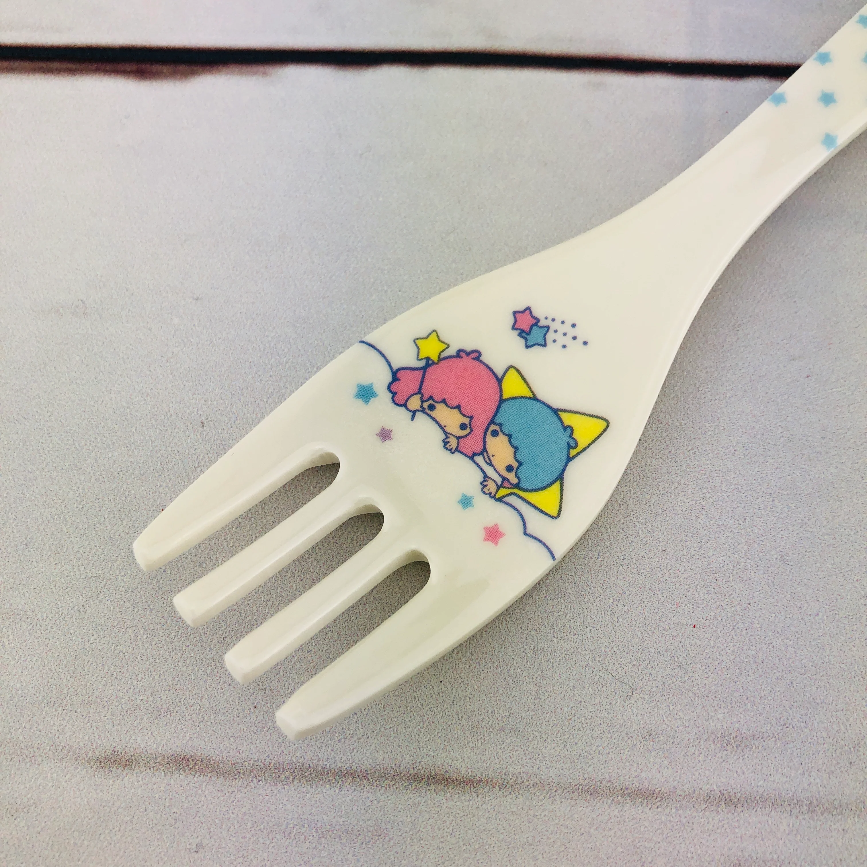 Little Twin Stars Melamine Fork by Sanrio Original A18 - Image 3