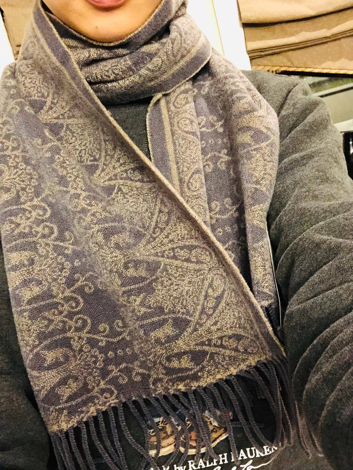 Lune Jumelle Paisley Scarf Lavender WP728301-54 - Image 2