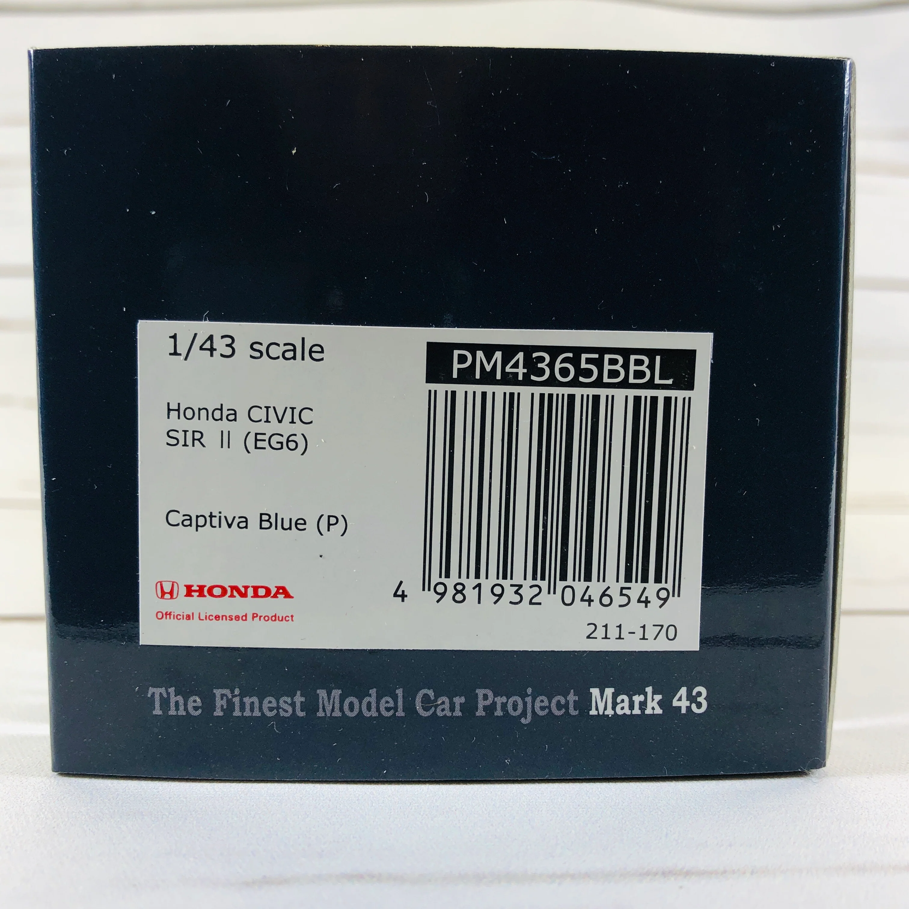 Mark43 1/43 Honda Civic SIR II (EG6) Captiva Blue PM4365BBL - Image 6