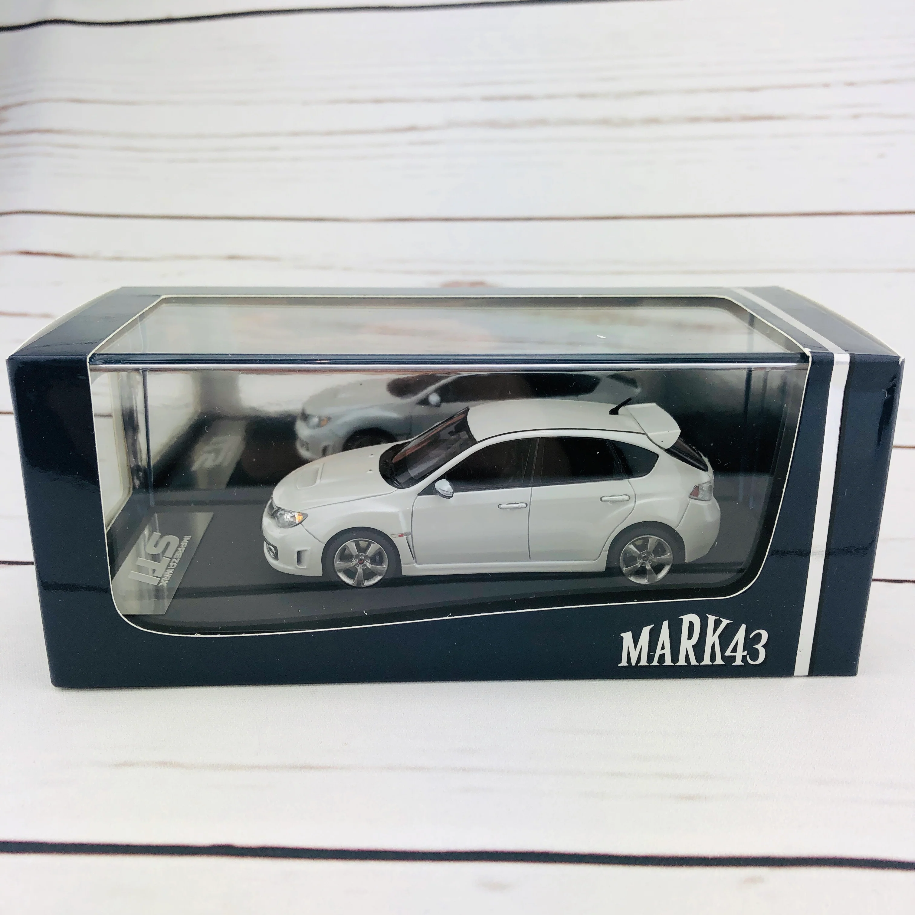 Mark43 1/43 SUBARU Impreza WRX STI (GRB) Satin White Pearl PM4370W - Image 8