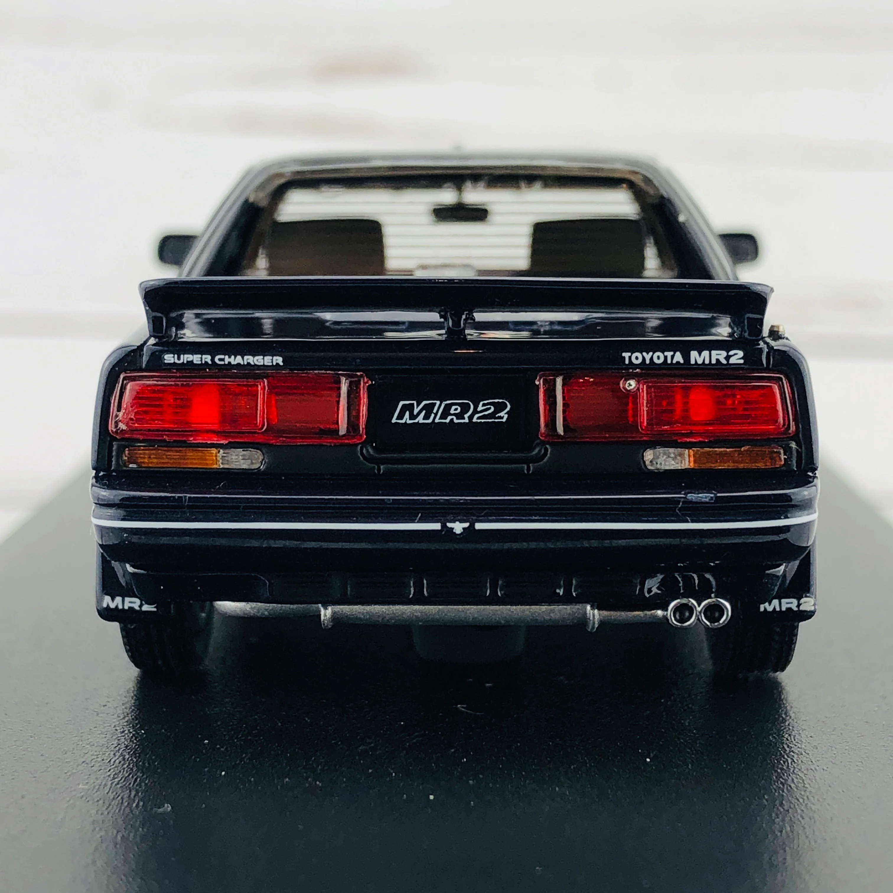 Mark43 1/43 Toyota MR 2 G-Limited Super Charger T Bar Roof (AW11) TOM'S NEW SPORT Blue Mica PM4377SBL - Image 12