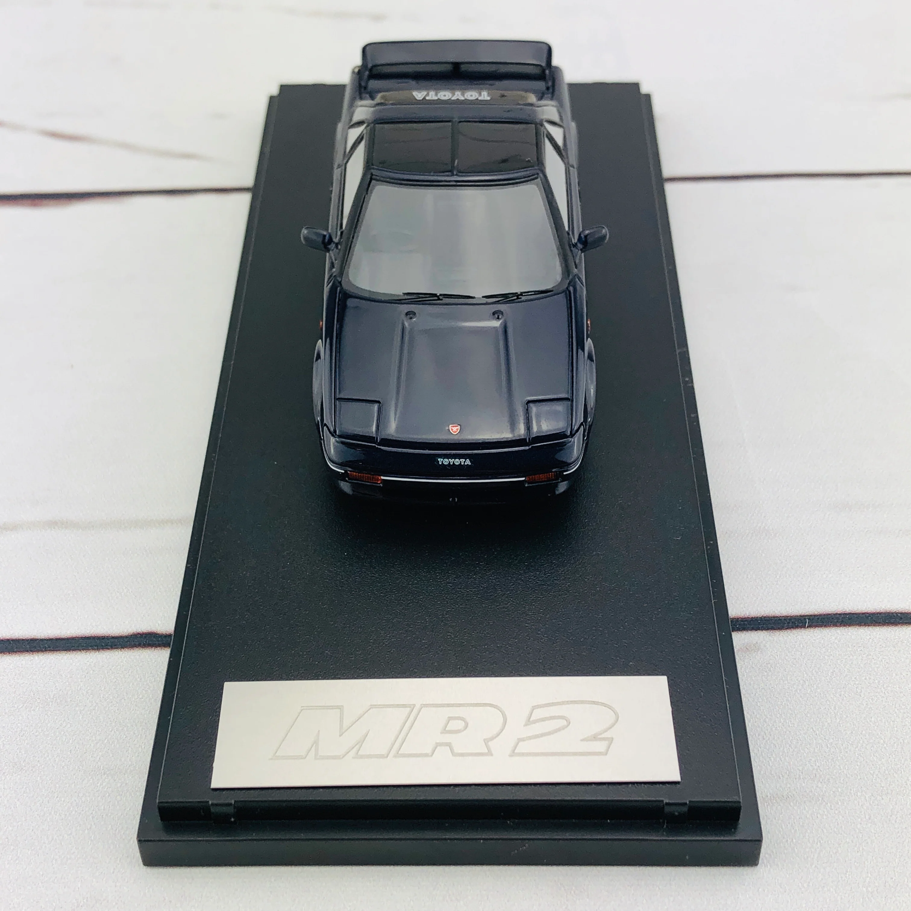 Mark43 1/43 Toyota MR 2 G-Limited Super Charger T Bar Roof (AW11) TOM'S NEW SPORT Blue Mica PM4377SBL - Image 9