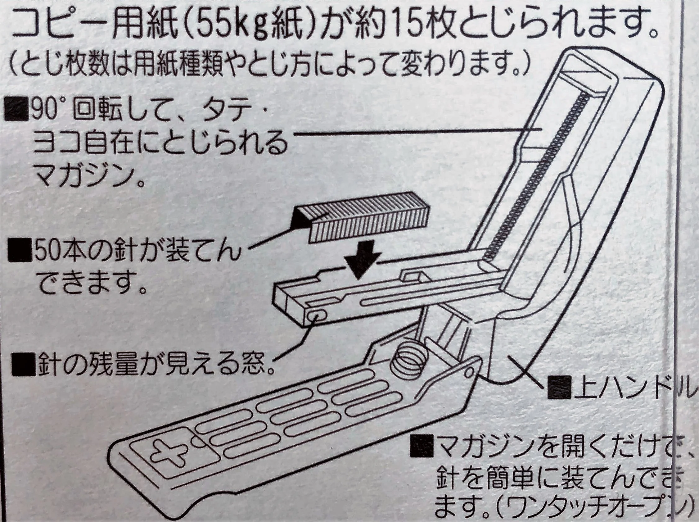 MAX® Swivel Stapler Type No.10 Grey HD-10V - Image 8