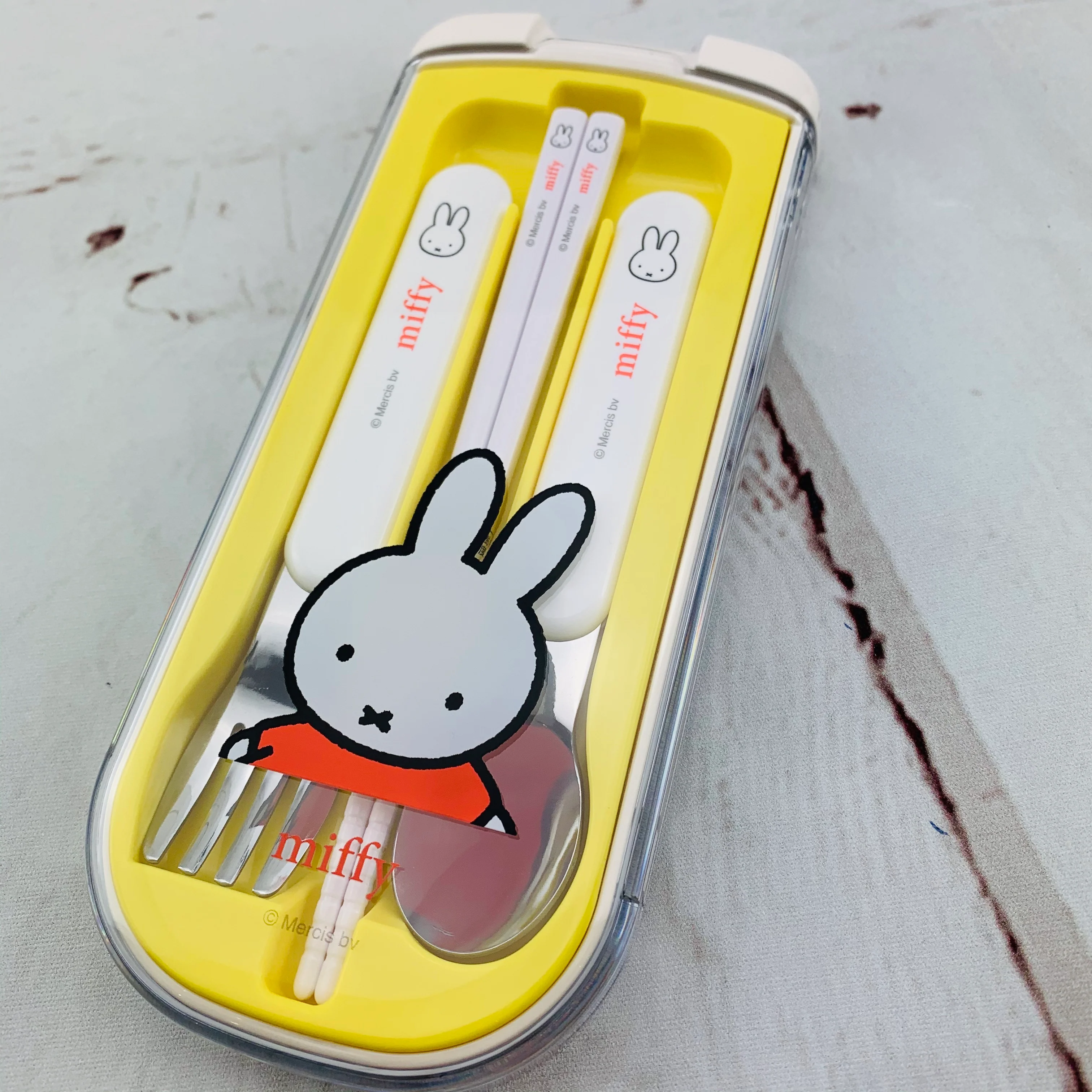 miffy Fork, Spoon and Chopsticks Set MF529-1350 - Image 2