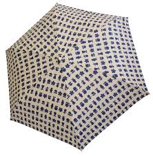 Miffy wind-resistant bone type flower folding umbrella - beige - Image 2