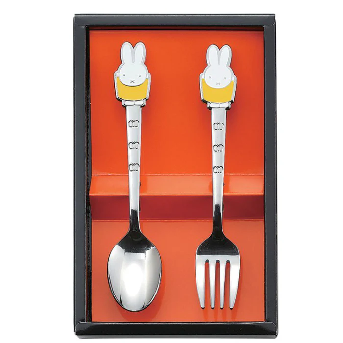MIiffy & Friends Stainless Steel Spoon and Fork DM-203N - Image 2