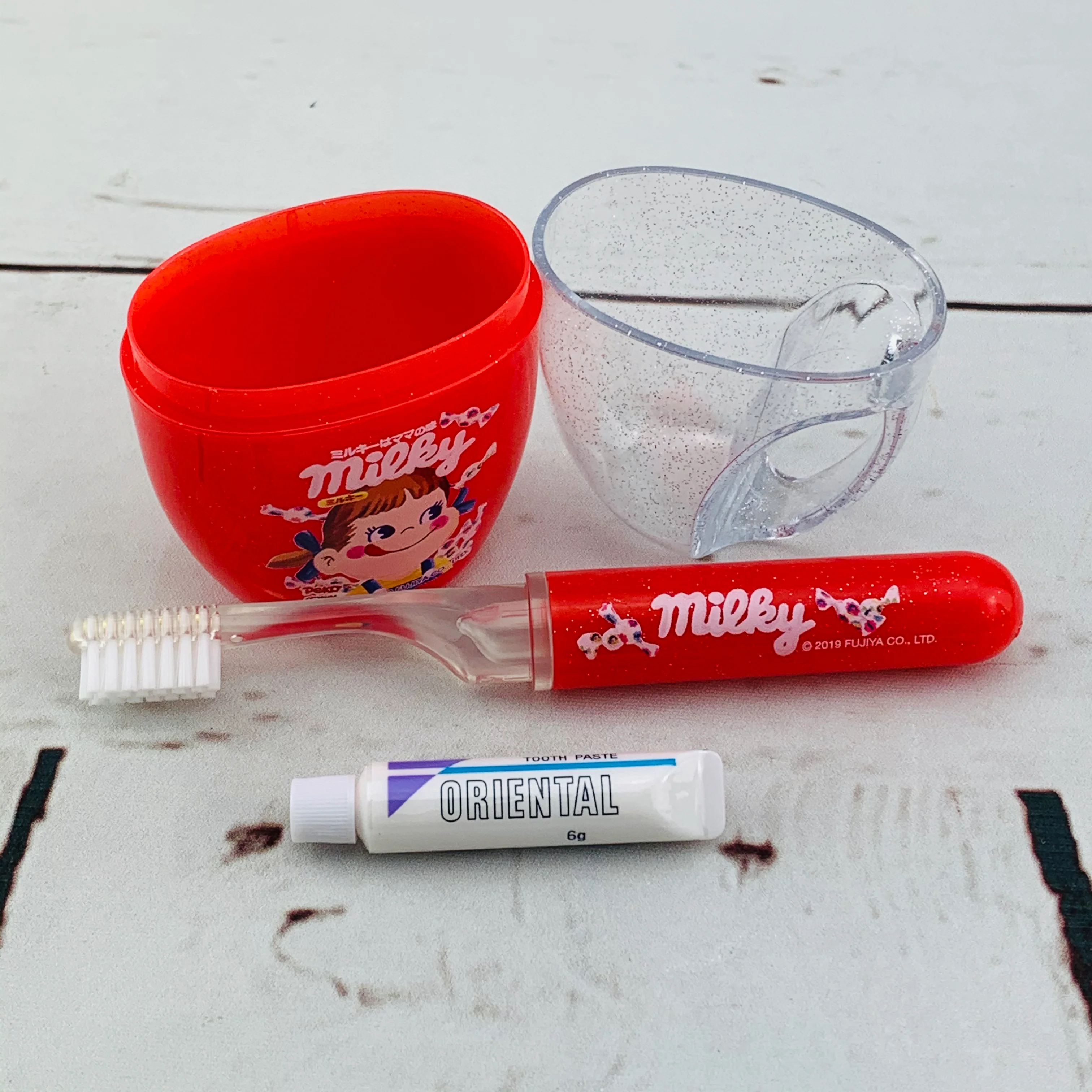 Milky 不二家ミルキー Toothbrush Set PE-5537133MK - Image 2