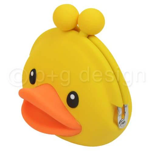 mimi DUCK Silicone Coin Bag by 3D POCHI FRIENDS - Yellow - Image 2