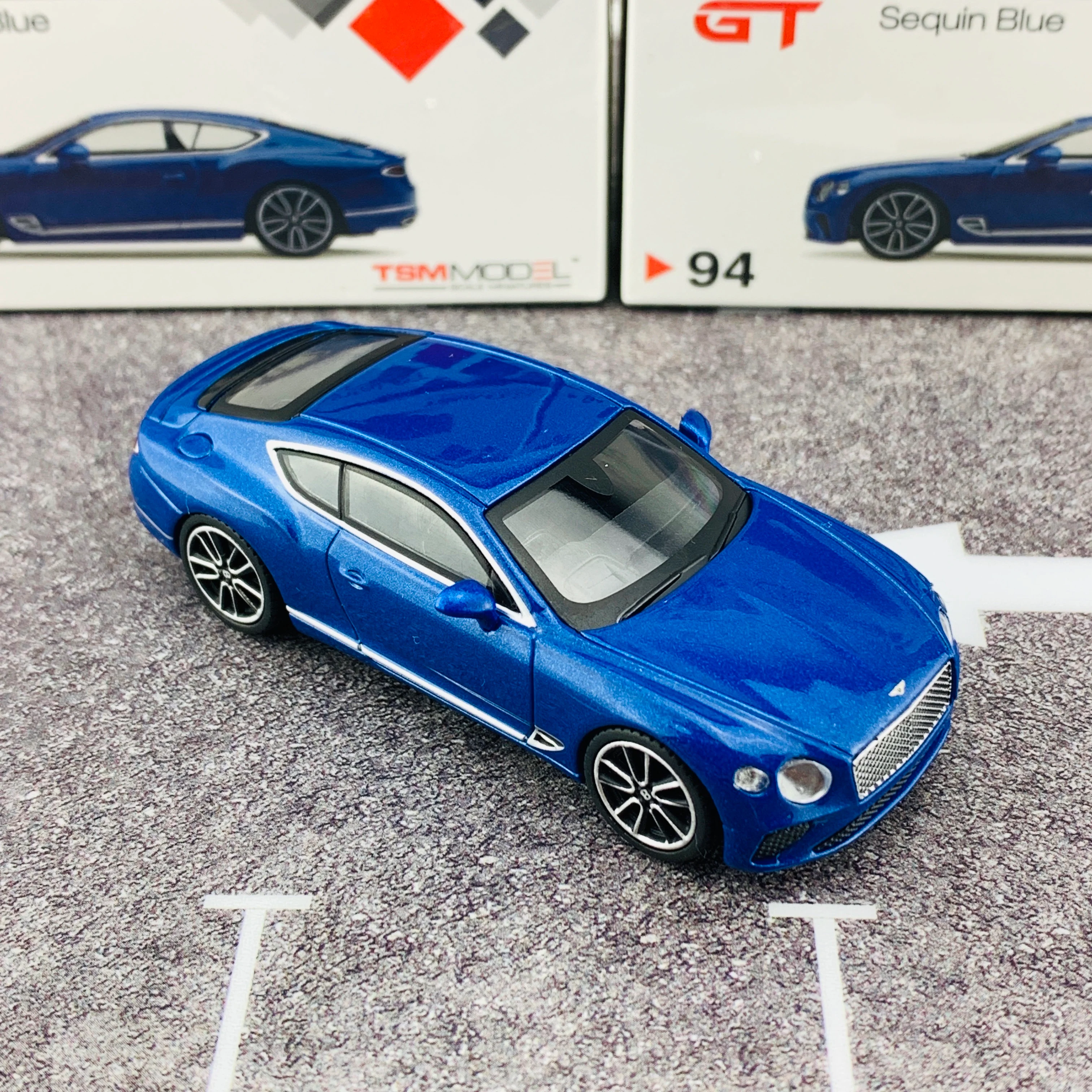 MINI GT 1/64 Bentley Continental GT Sequin Blue MGT00094-R - Image 6