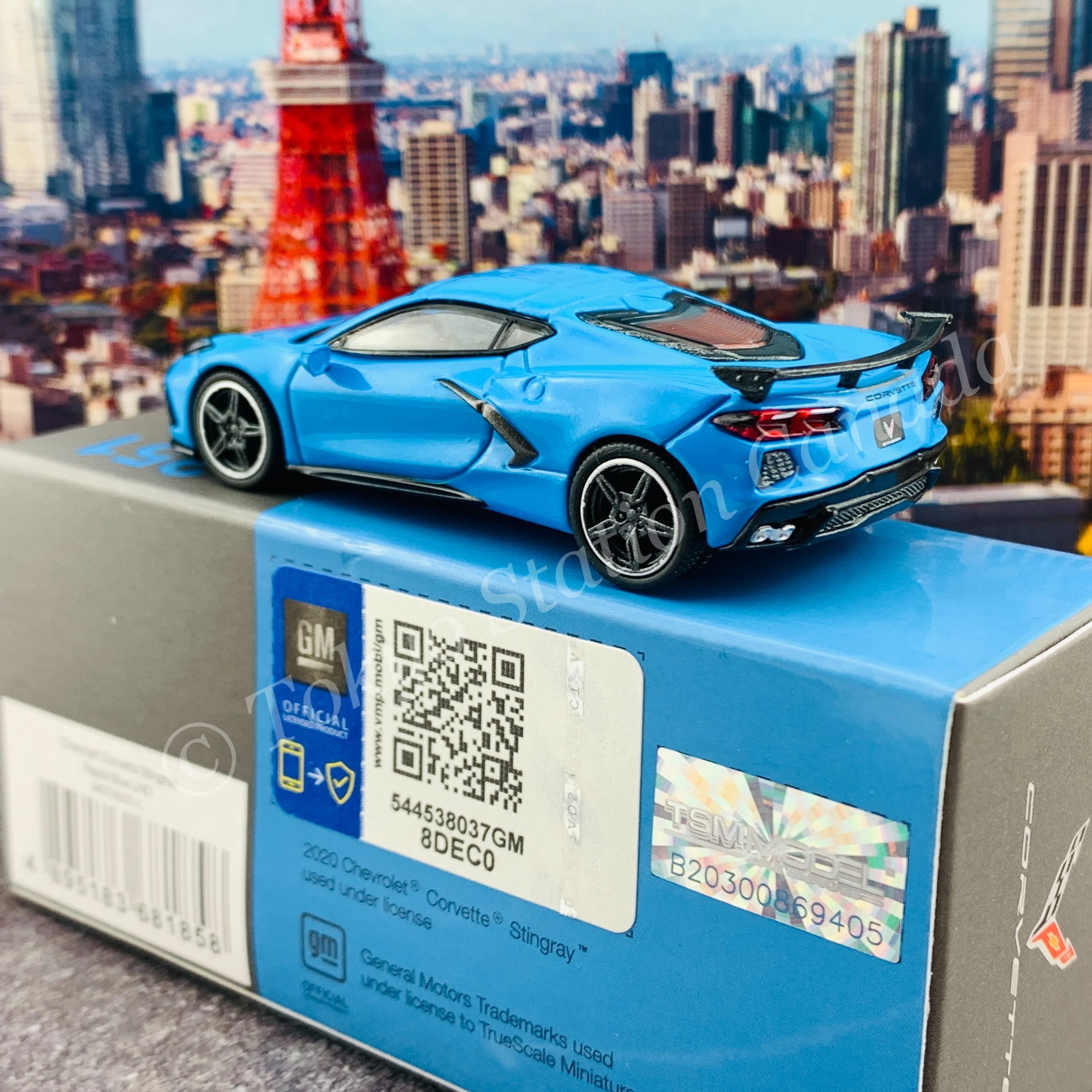 MINI GT 1/64 Chevrolet Corvette Stingray 2020  Rapid Blue LHD MGT00251-L - Image 4